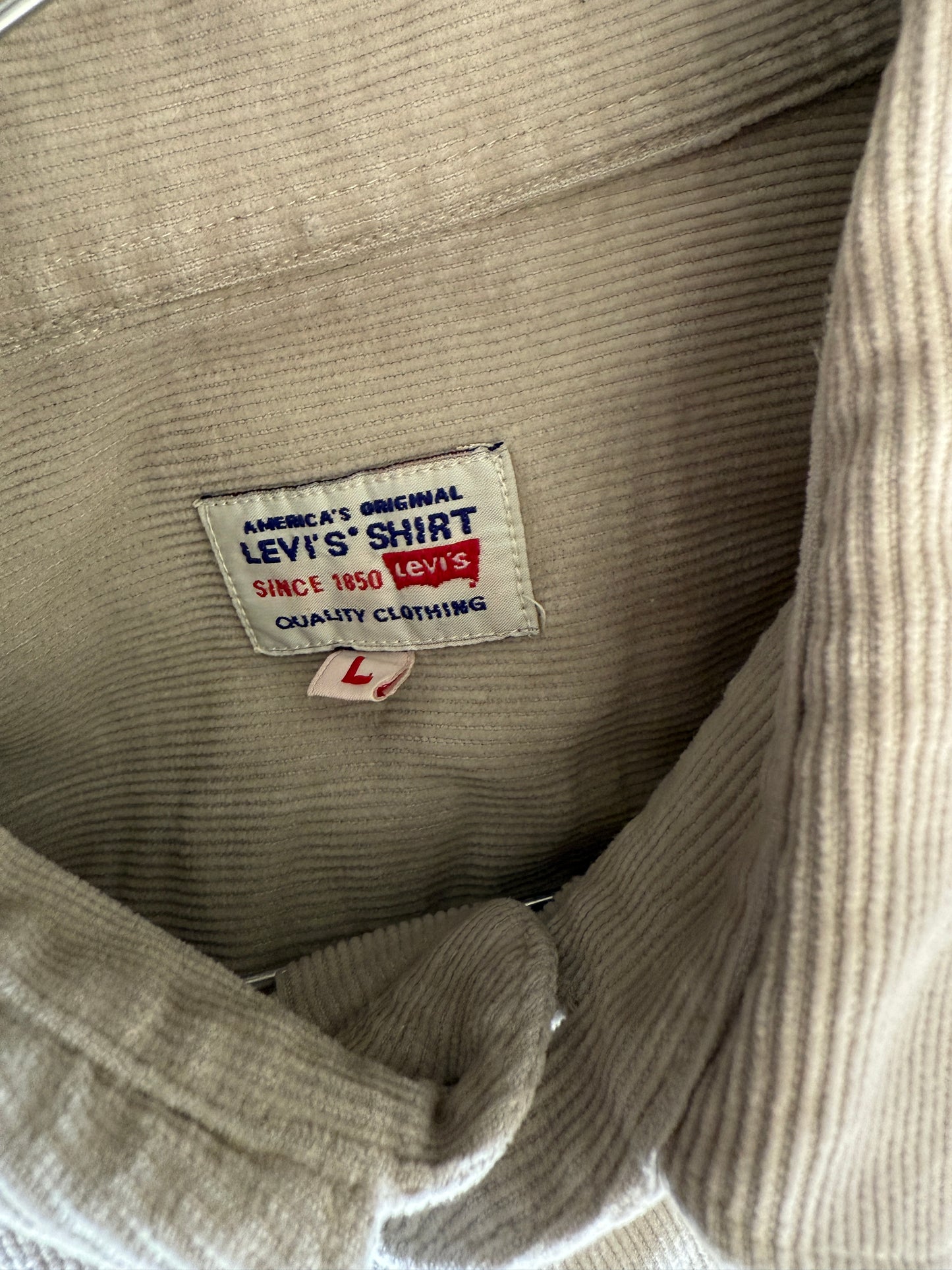 Camicia Levi's anni '70 in cotone a coste