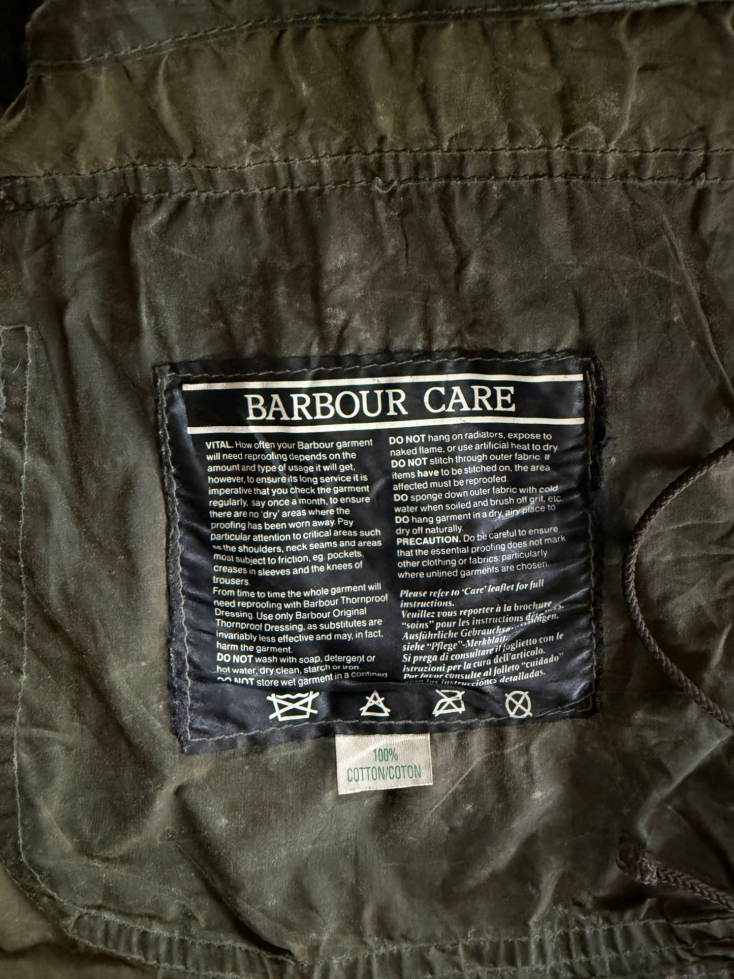 Barbour Durham due corone - Made in England anni '80