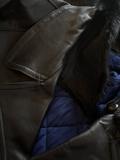 Cappotto in pelle Confezioni CAF anni '60