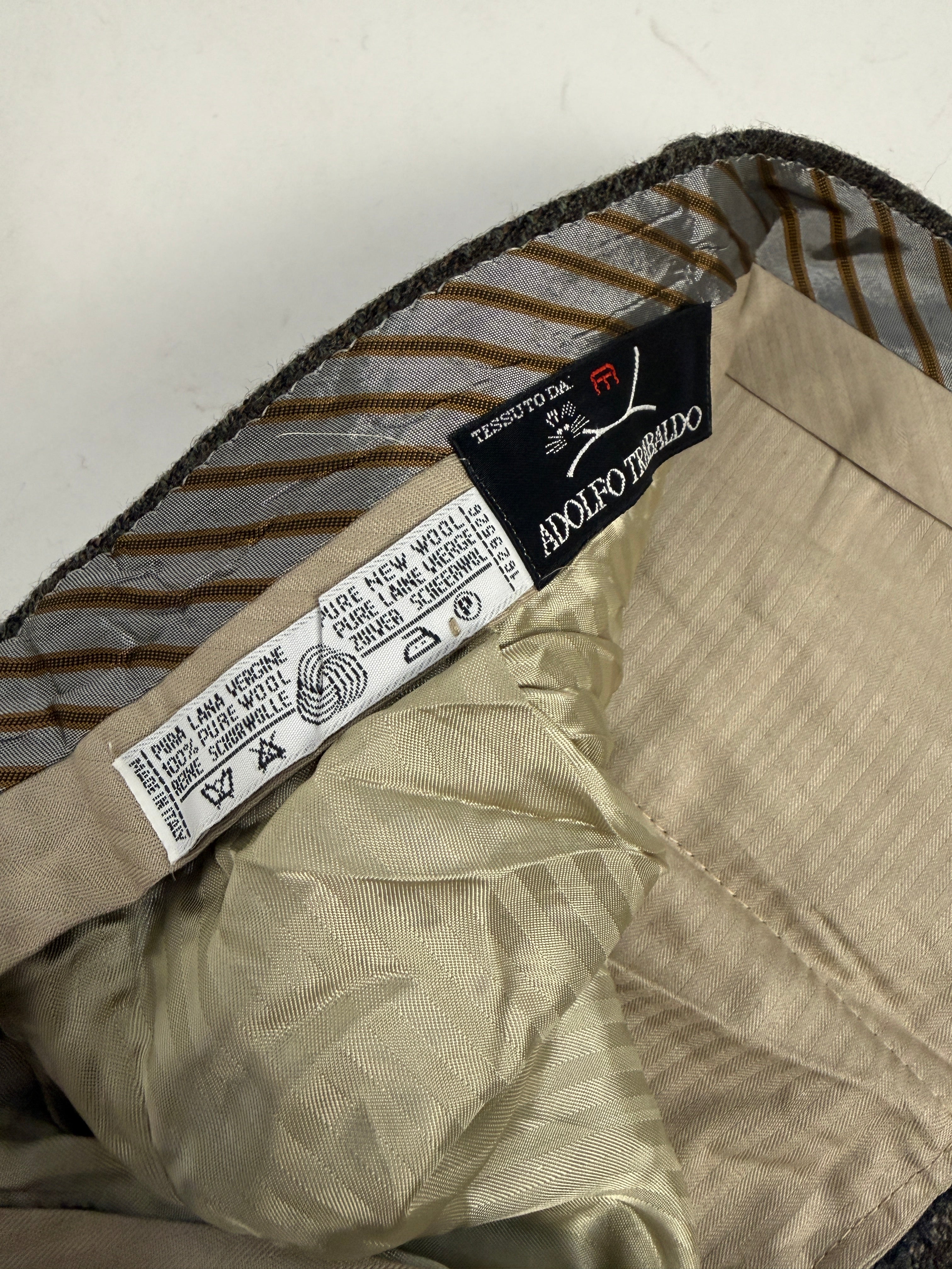 Pantaloni sartoriali anni '70 Chester Bryant - lana a quadri