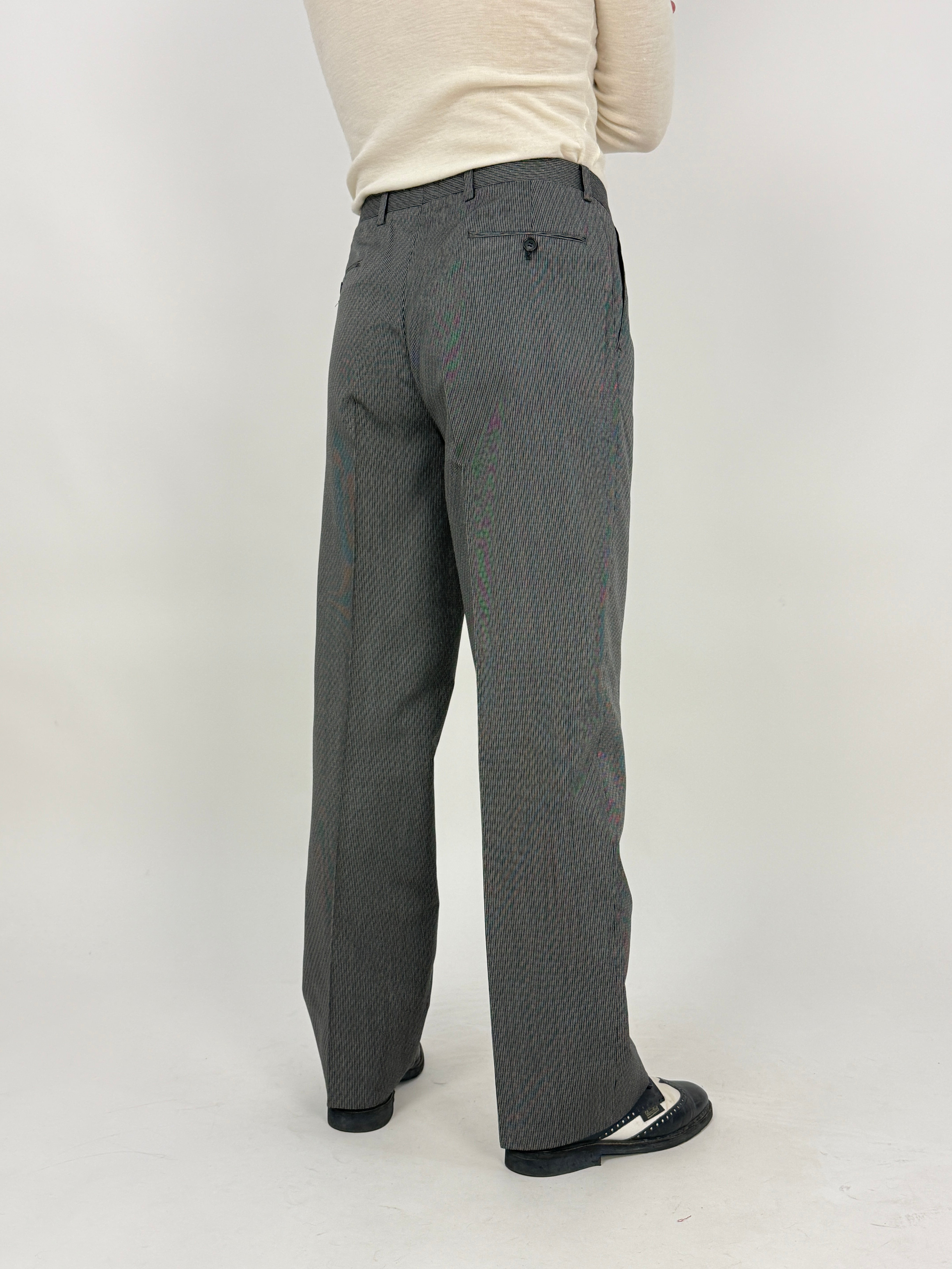 Pantaloni uomo sartoriali vintage - tessuto a righe
