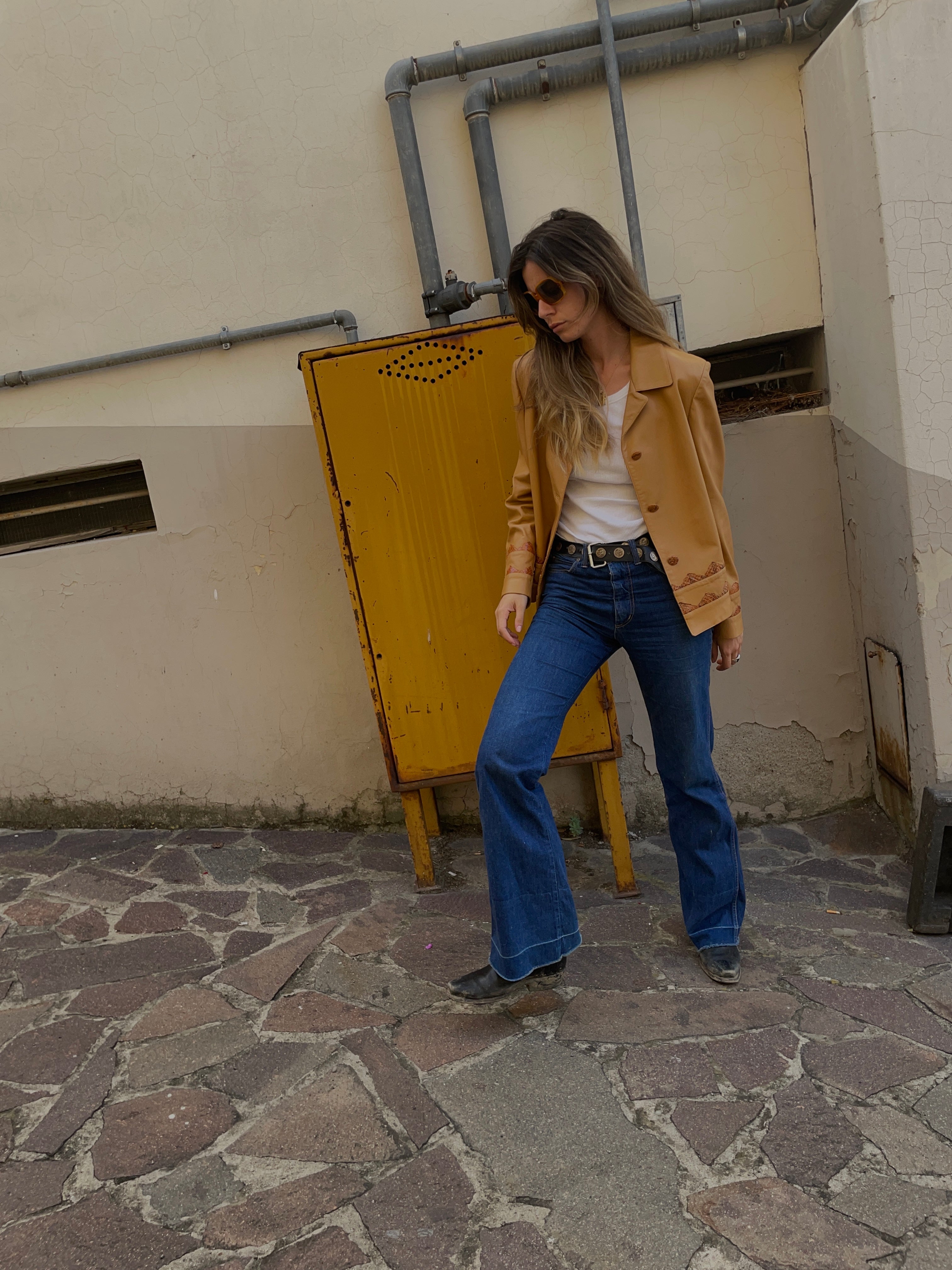 Nappa leather jacket