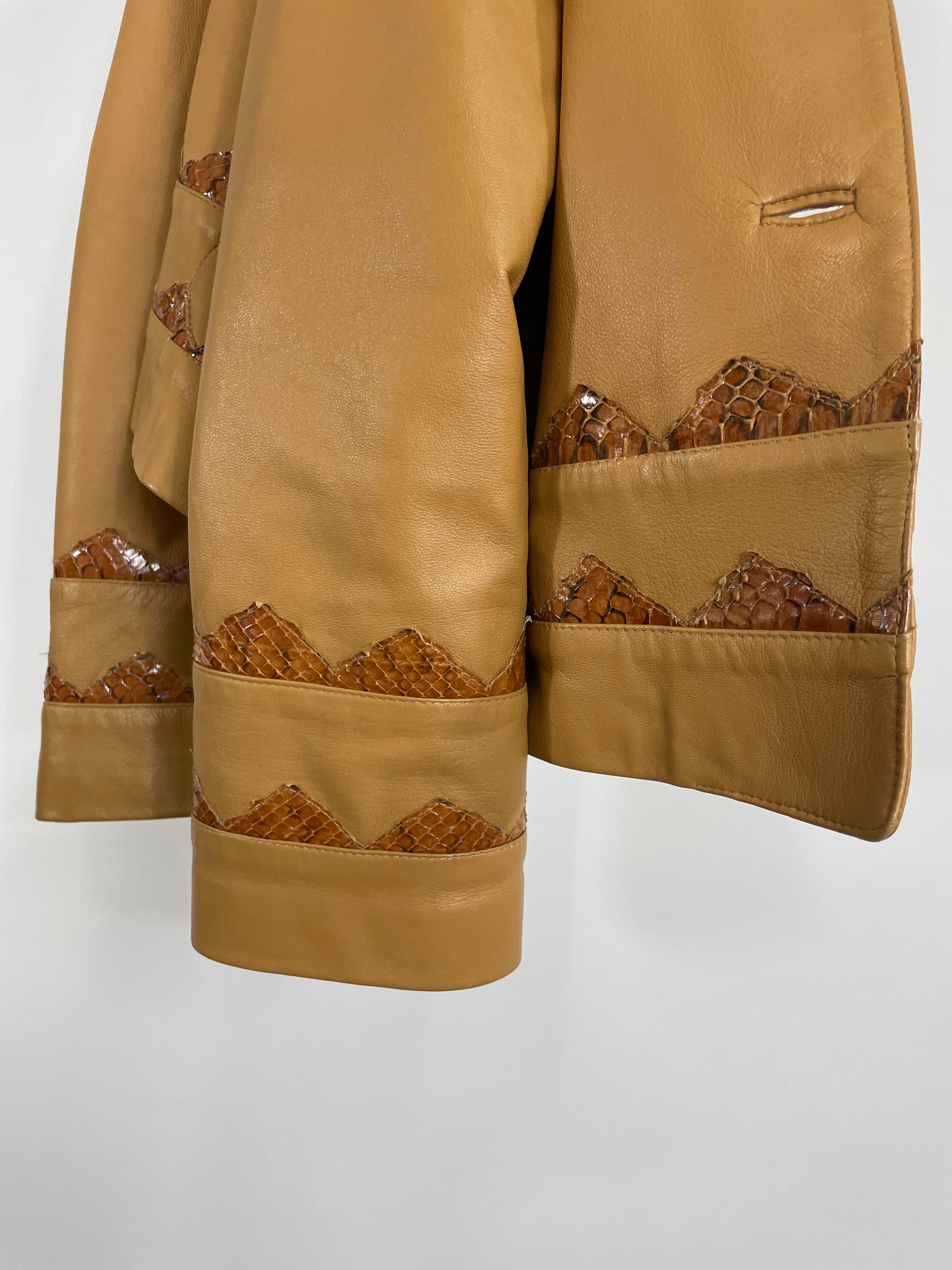 Nappa leather jacket