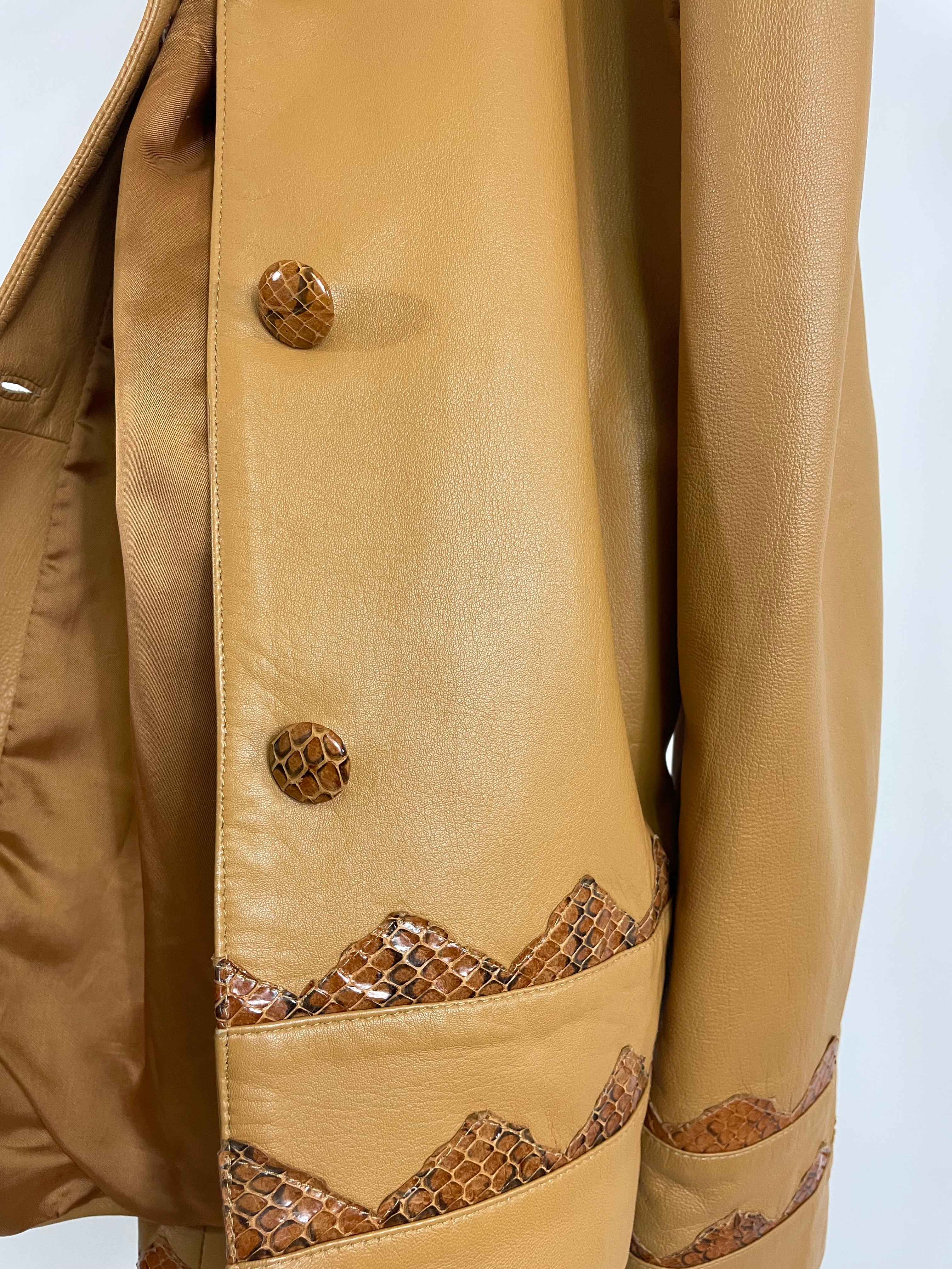 Nappa leather jacket