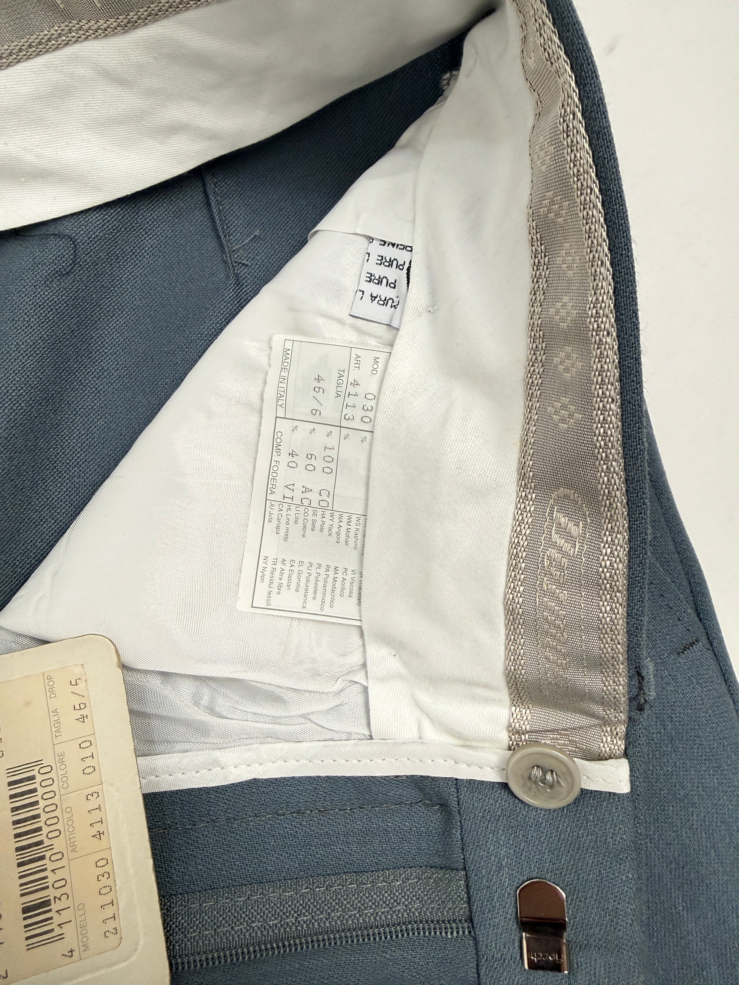 Pantaloni sartoriali anni ’70 con cartellino