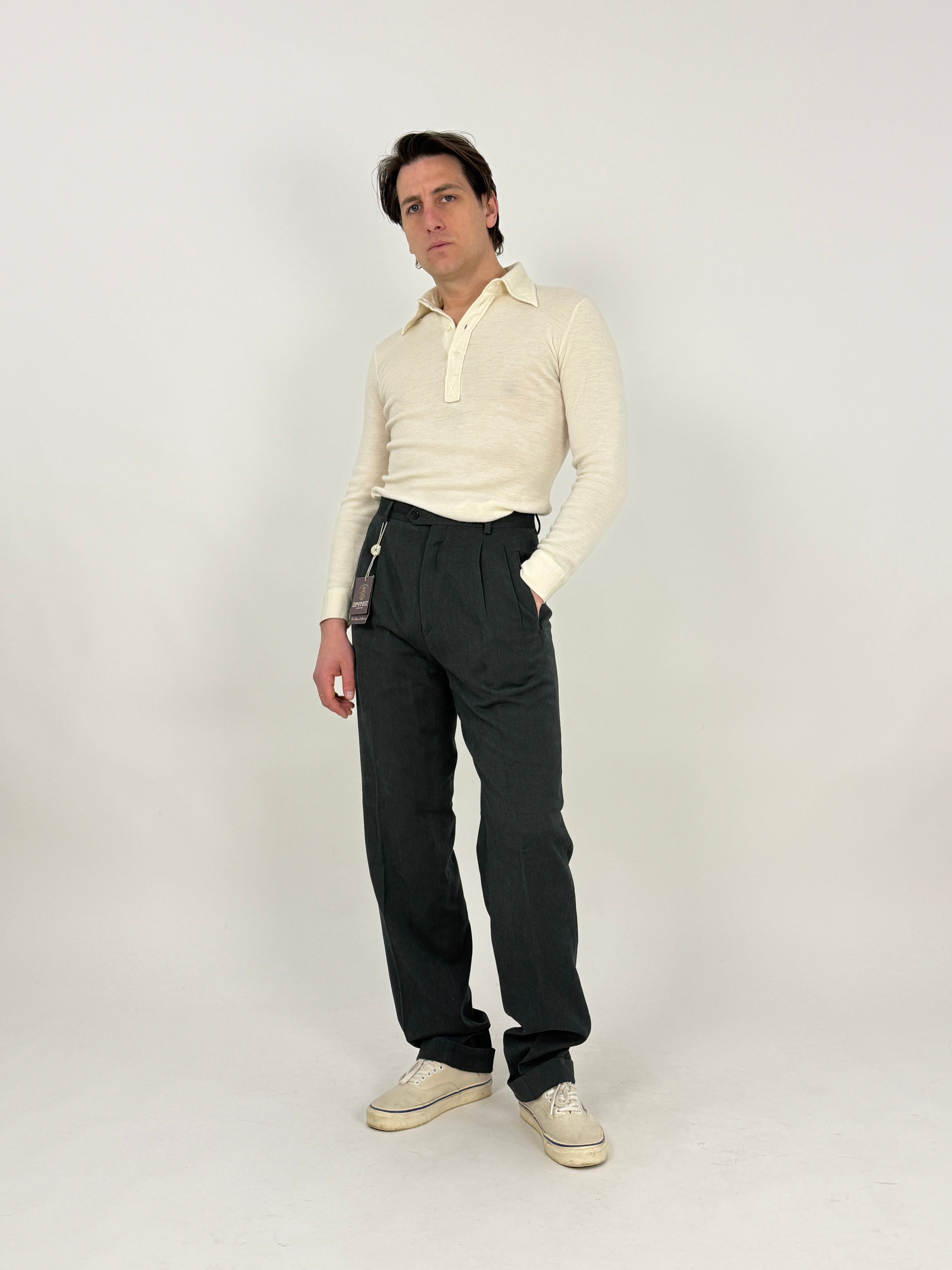 Pantaloni sartoriali con doppia pinces
