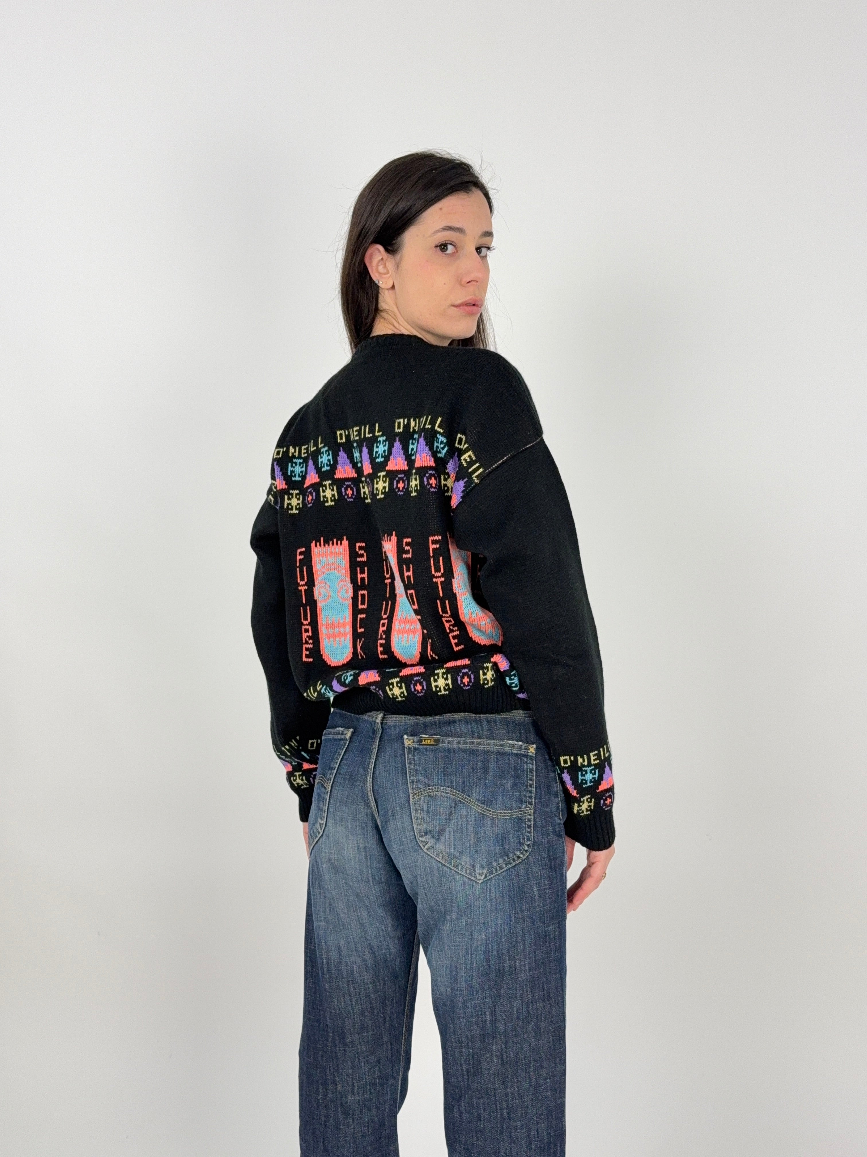 Maglione  O'Neill anni '80/'90 – Grafica Neon Surf