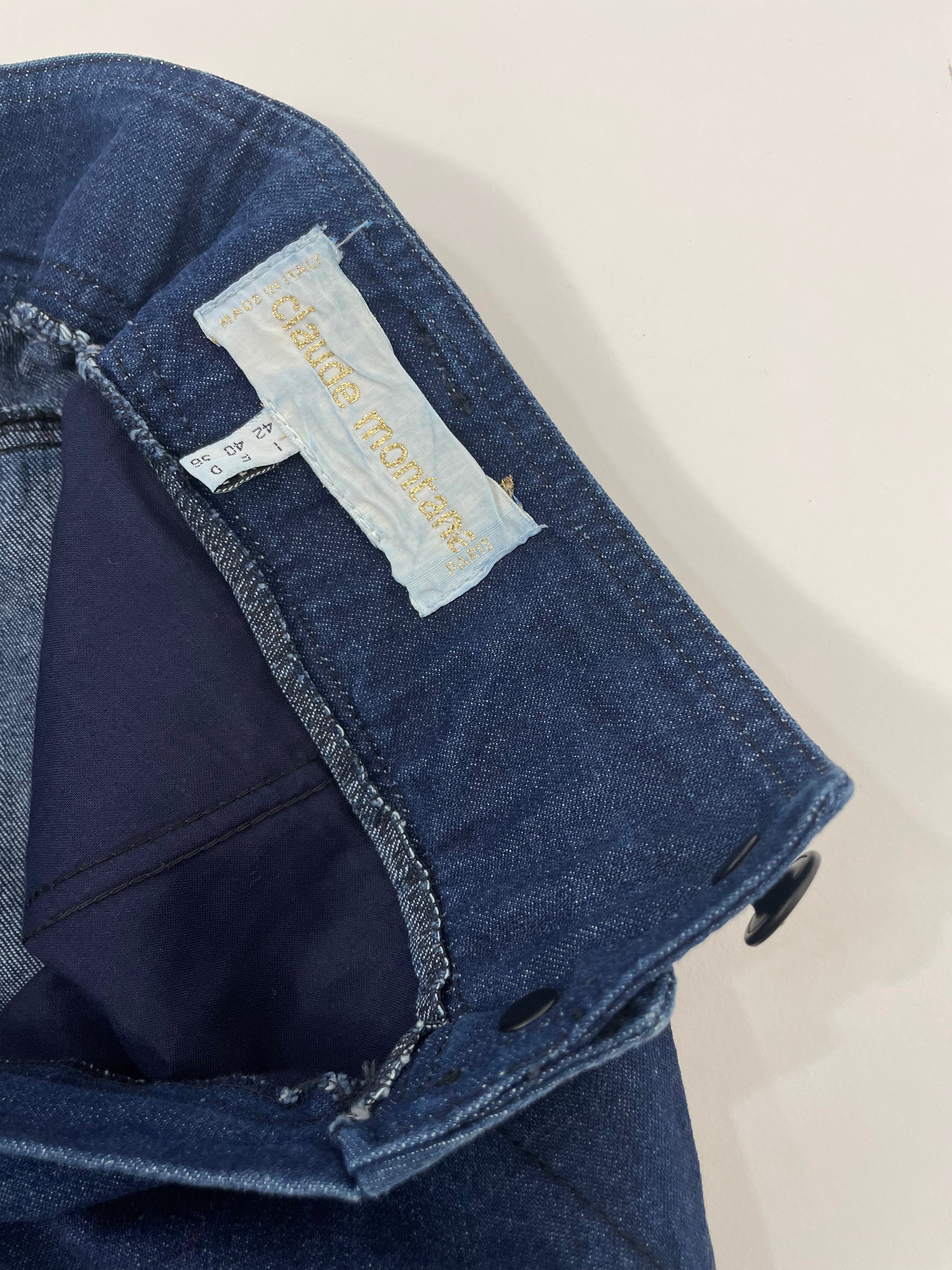 Gonna denim Claude Montana anni '80/90