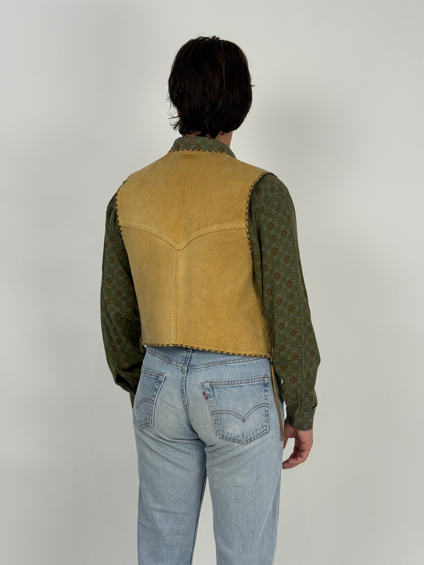 Gilet in camoscio Maverick