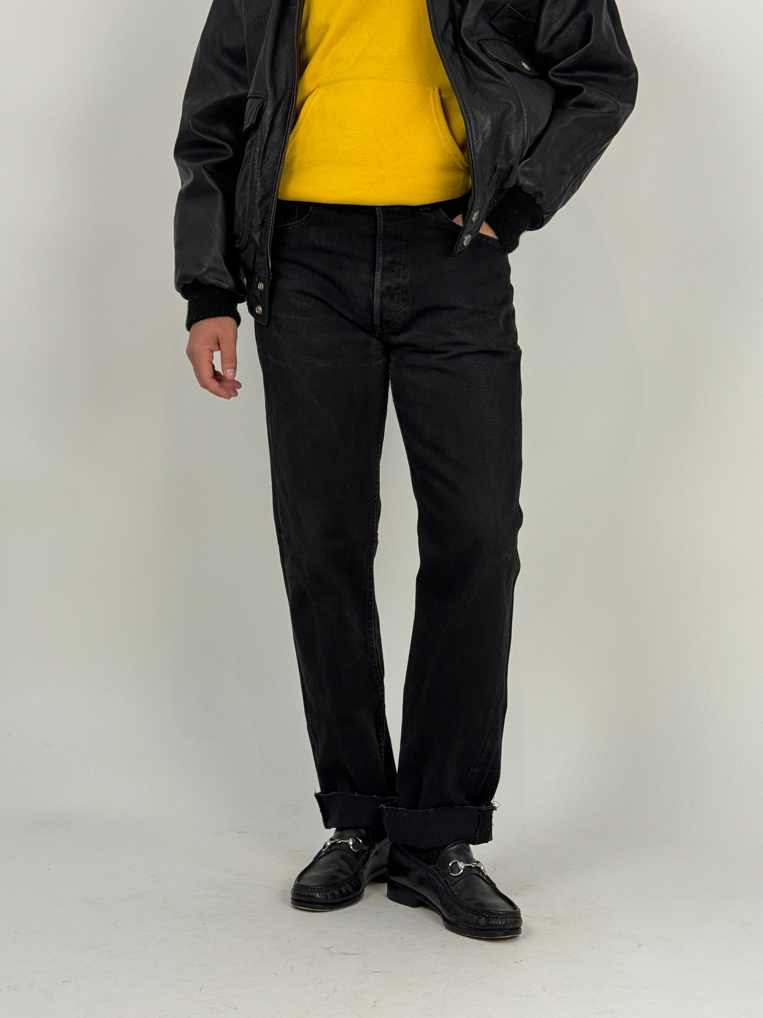 Jeans Levi's 501 - W32 L36 - Nero U.S.A. Red Tab