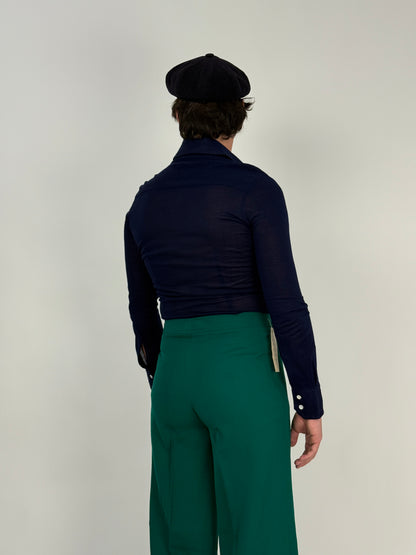 Camicia in jersey navy anni ’70