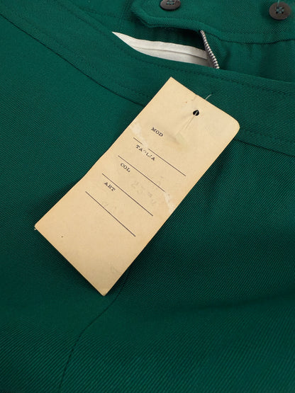 Pantaloni a zampa in pura lana anni '70