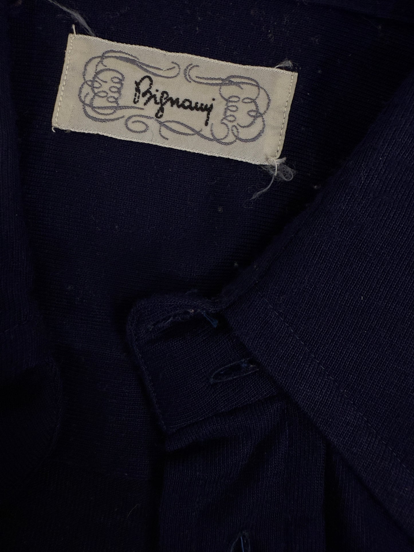 Camicia in jersey navy anni ’70