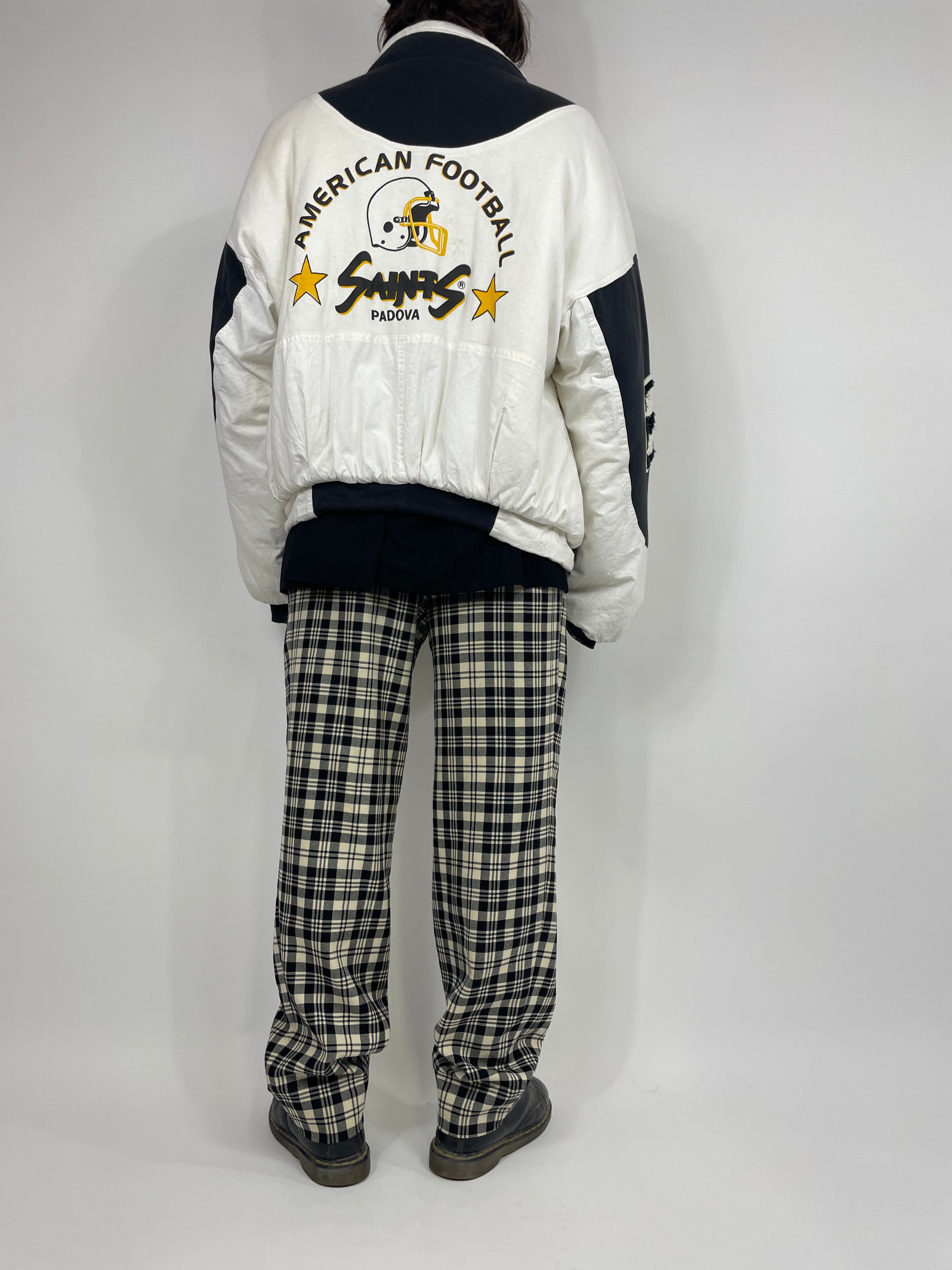 American-Football-Jacke im Stil der 70/80er Jahre