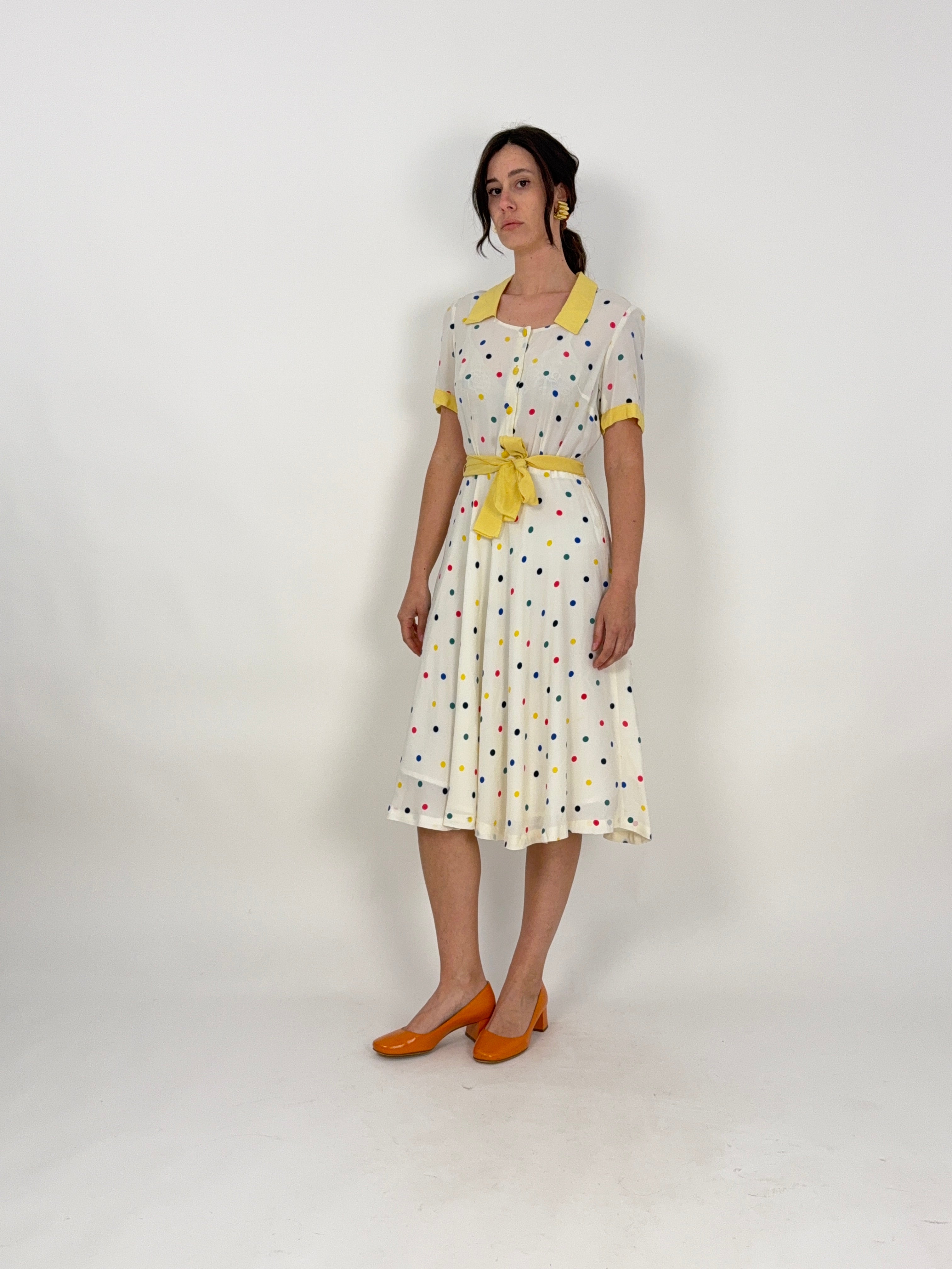 1970s pure silk dress