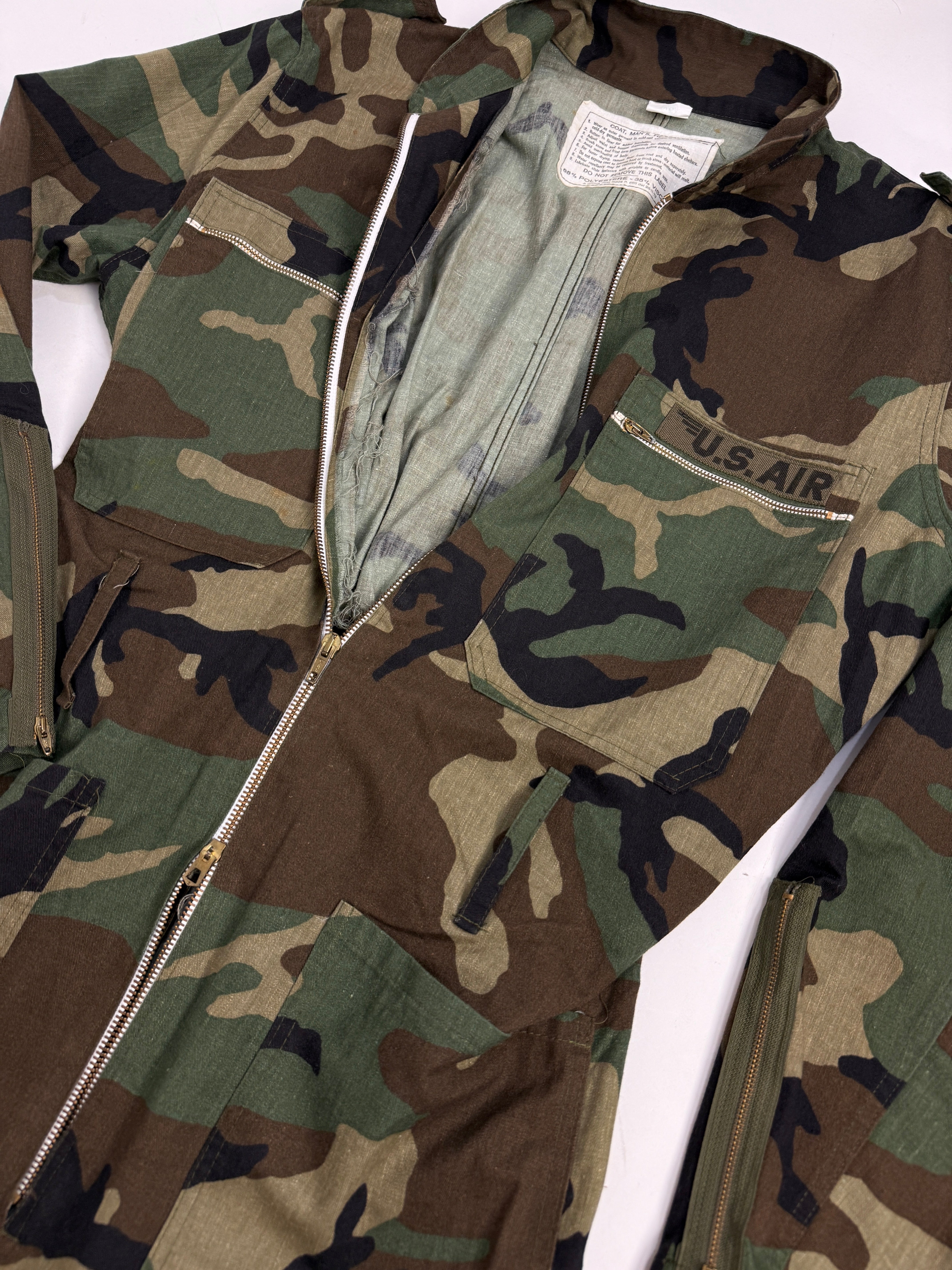 Tuta Militare Vintage Anni '80 Woodland US Air Style - Made in Italy