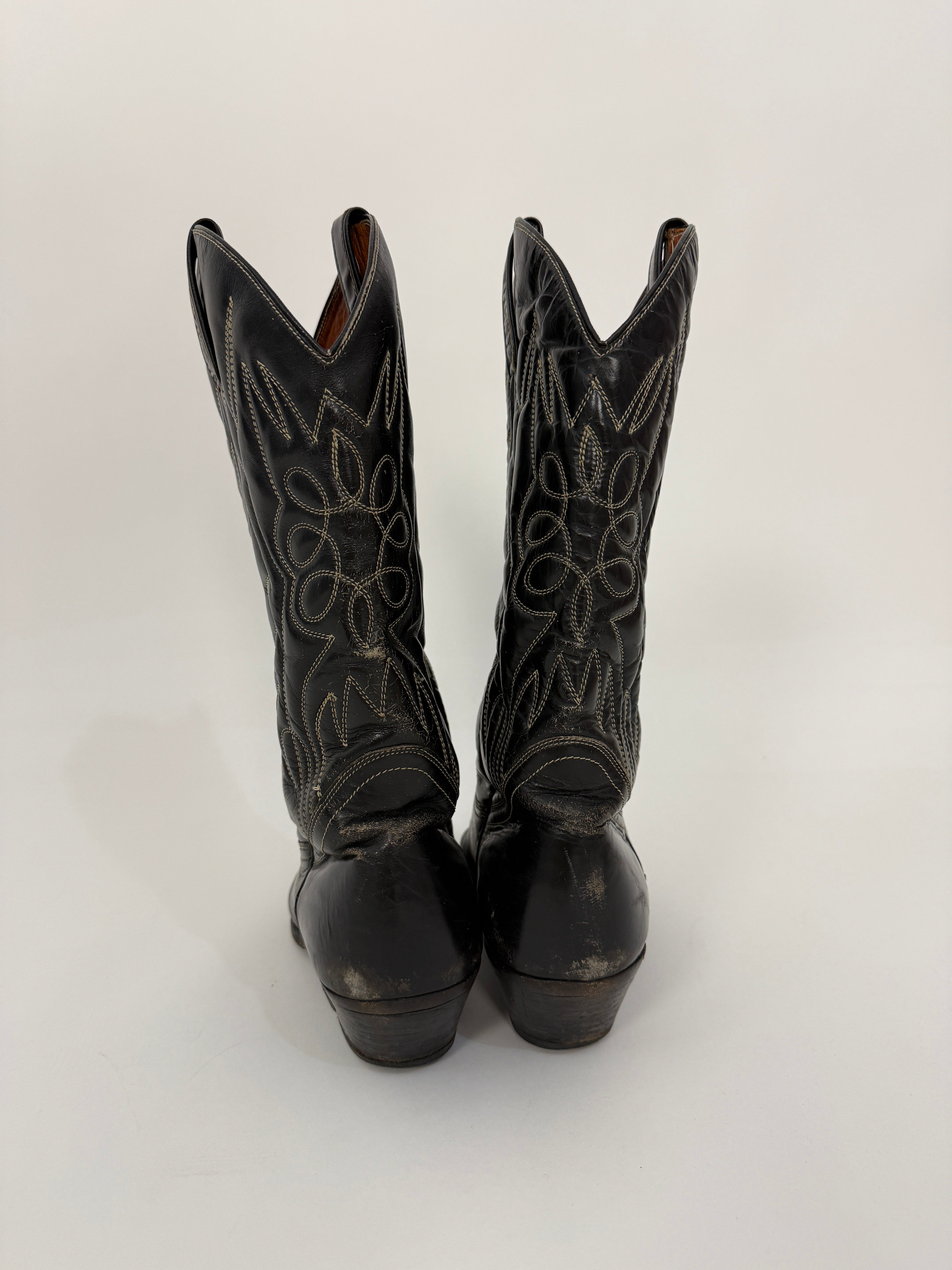 Stivali western vintage Loblan - dettaglio punta dall'alto