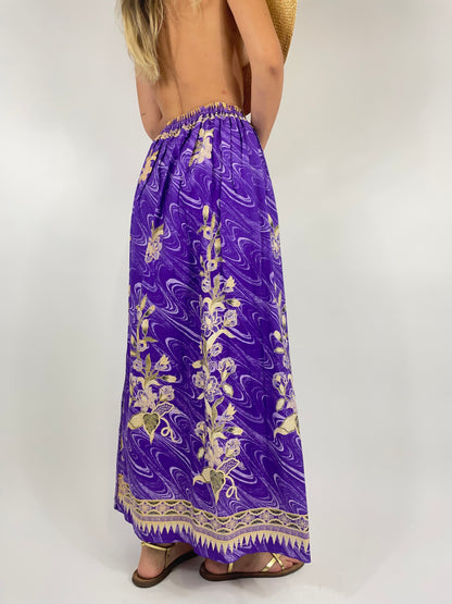 Long skirt in cool cotton
