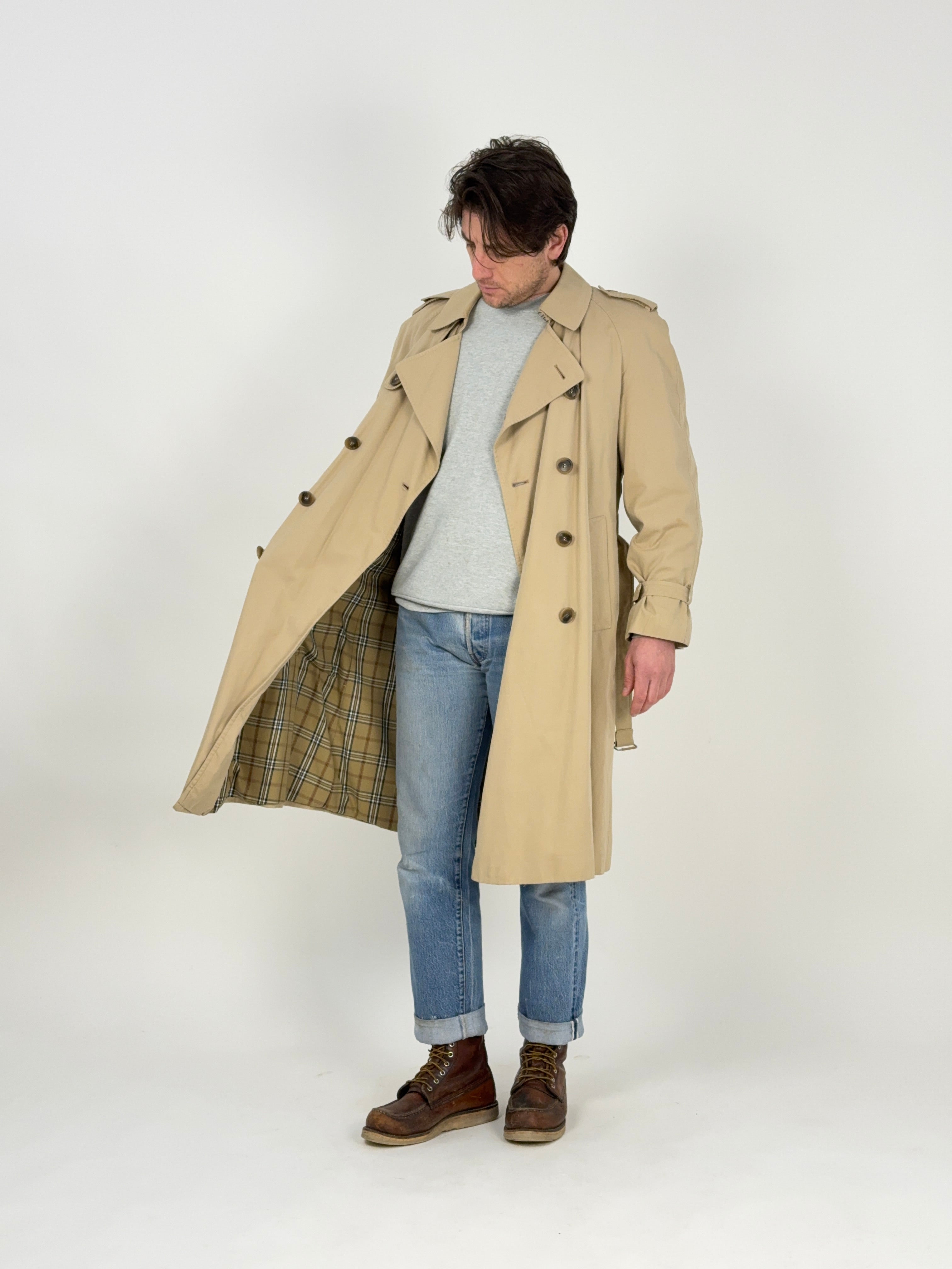 Trench San Giorgio con fodera tartan