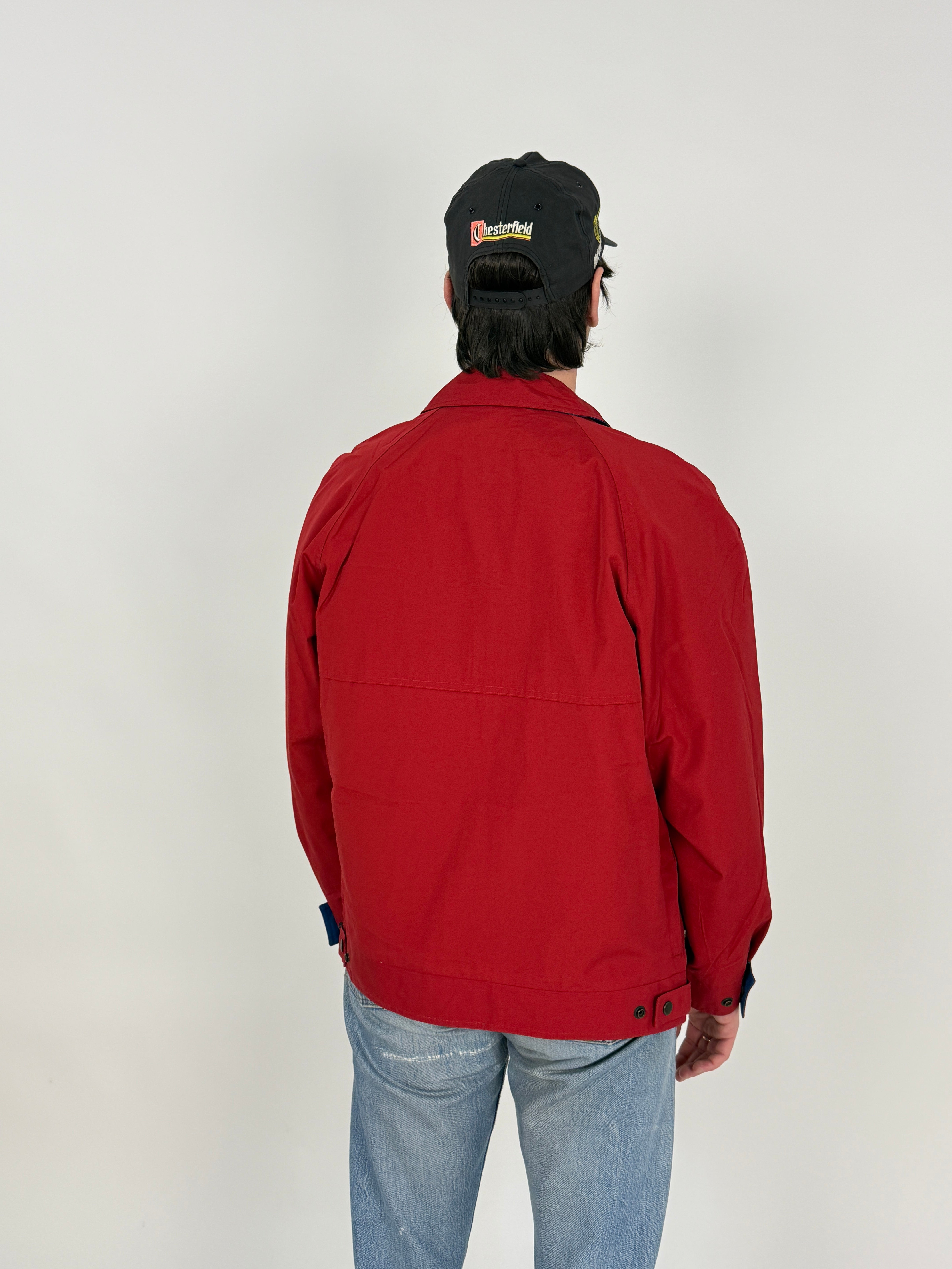 Giubbotto London Fog anni '70 in cotone rosso