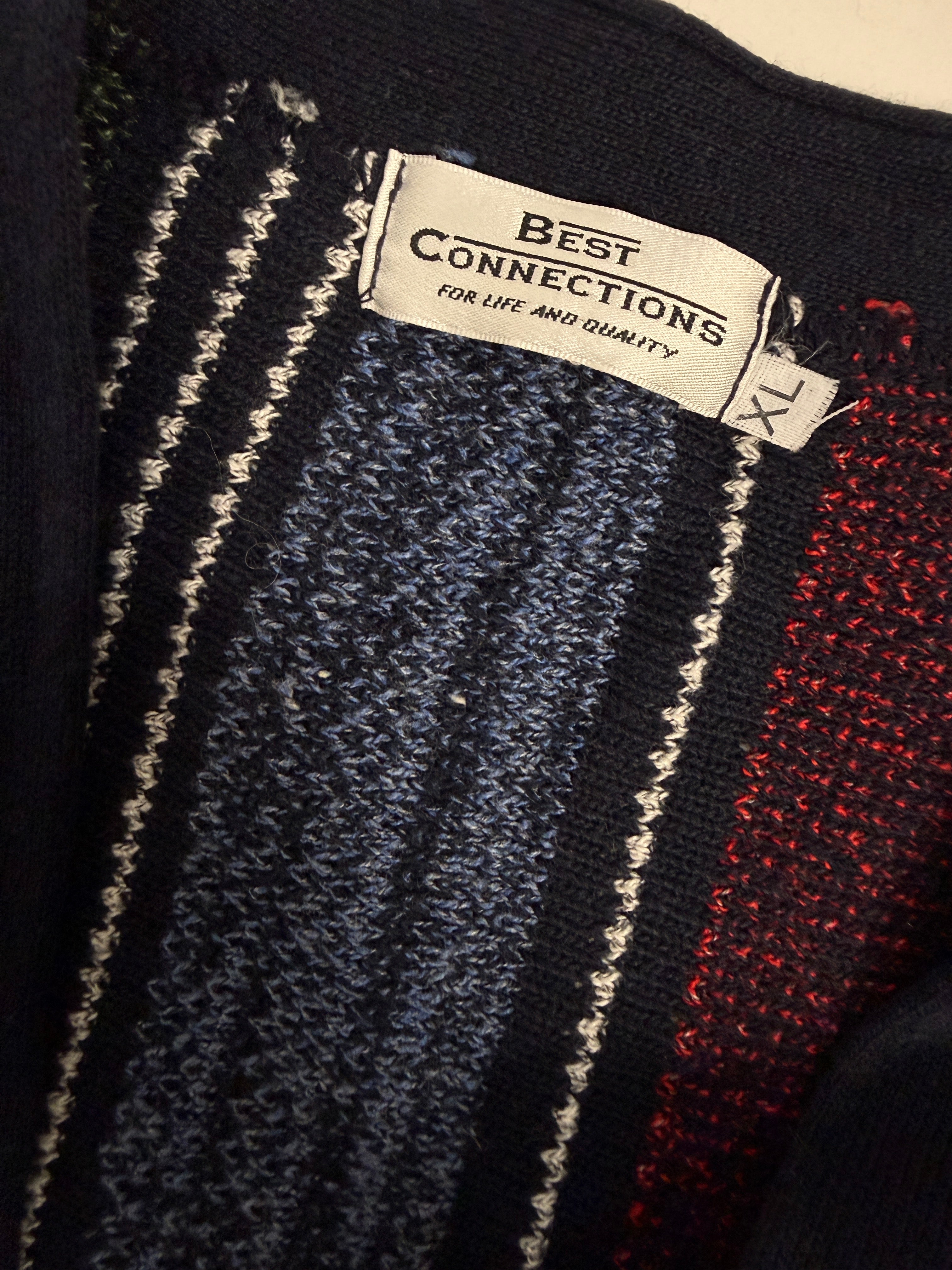 Cardigan anni '80 in cotone
