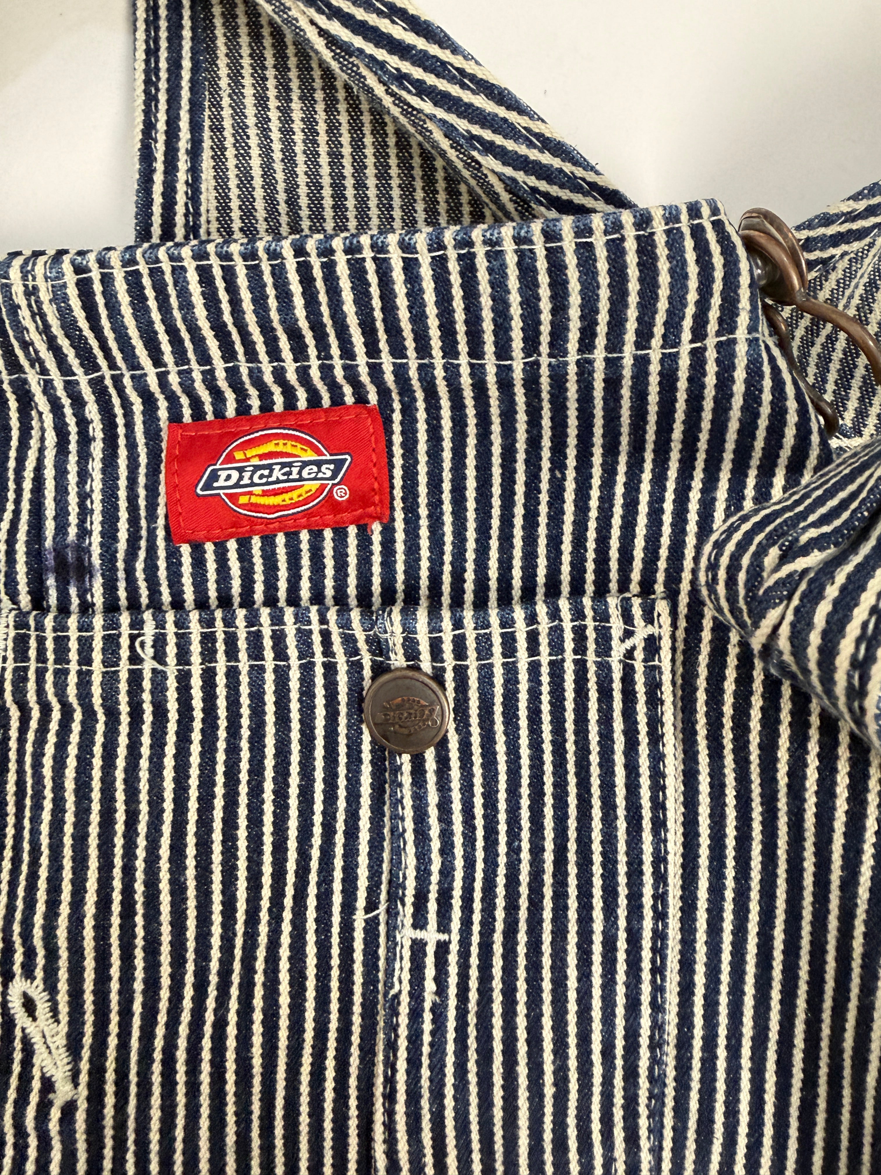 Salopette Dickies vintage Hickory Stripe - Overalls Workwear a righe