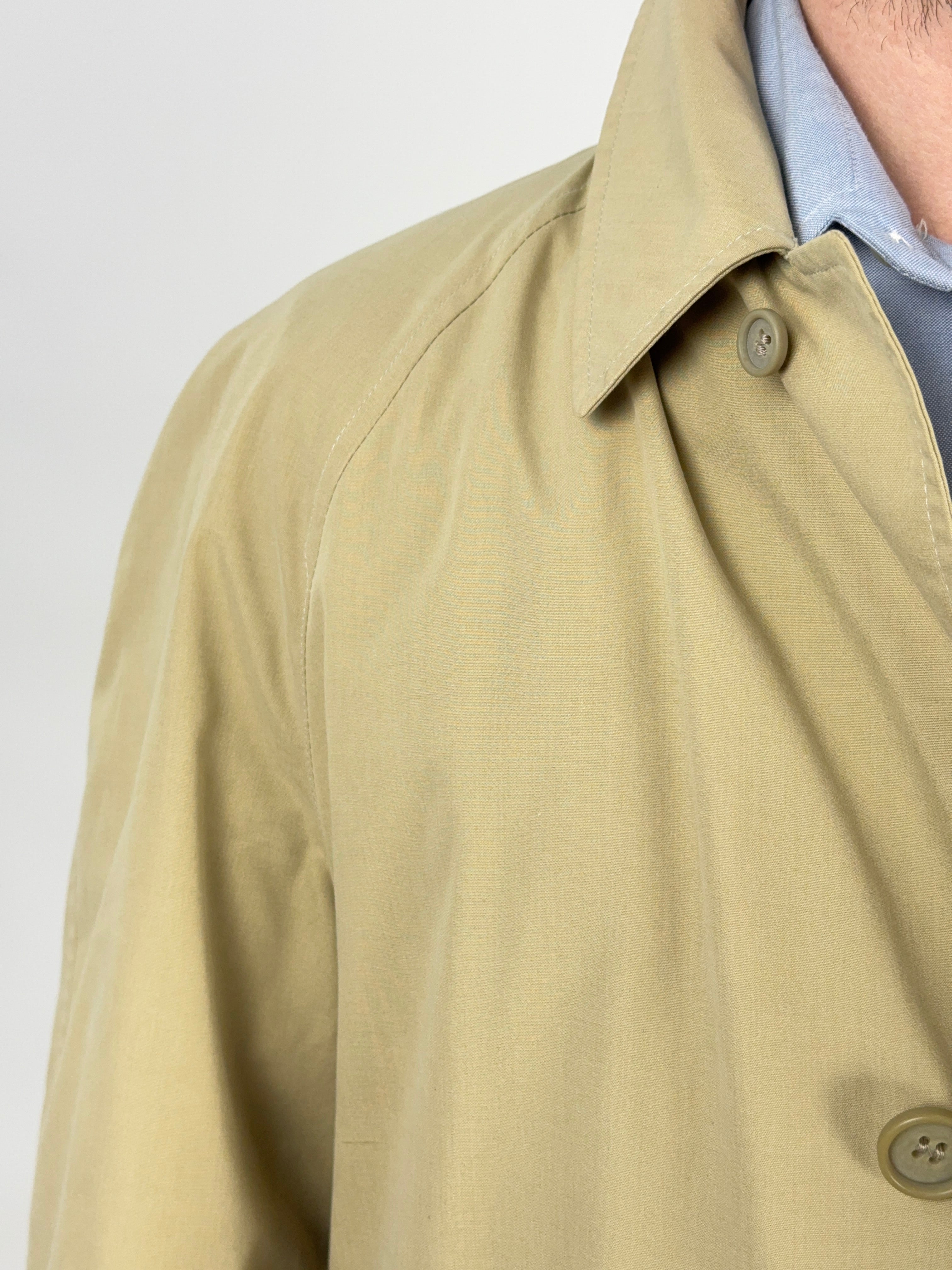 Trench foderato a quadri con cintura