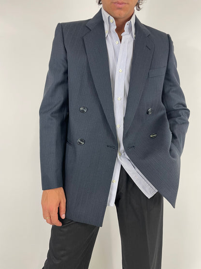 Double-breasted pinstripe jacket