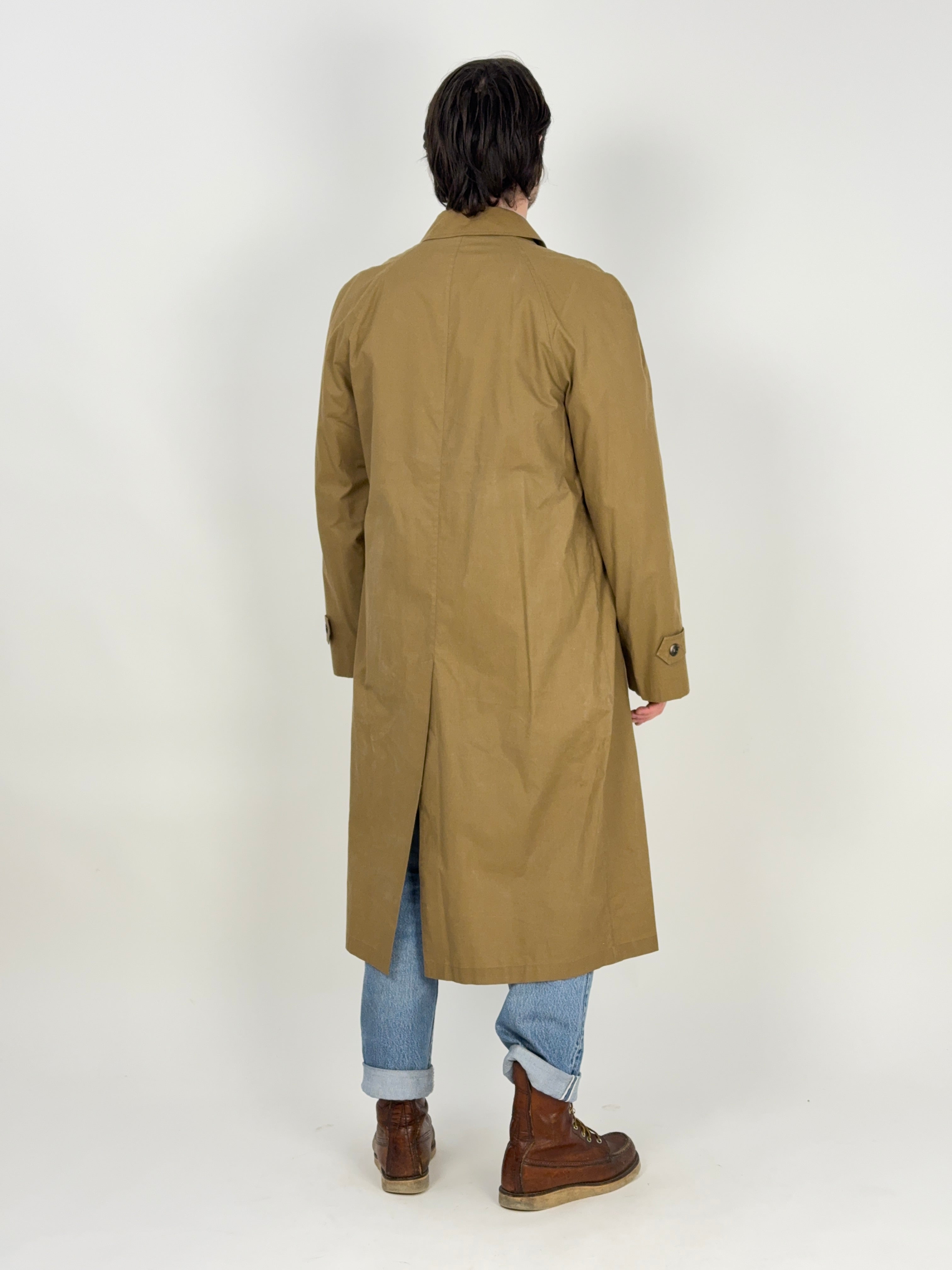 Trench anni '70 monopetto da uomo
