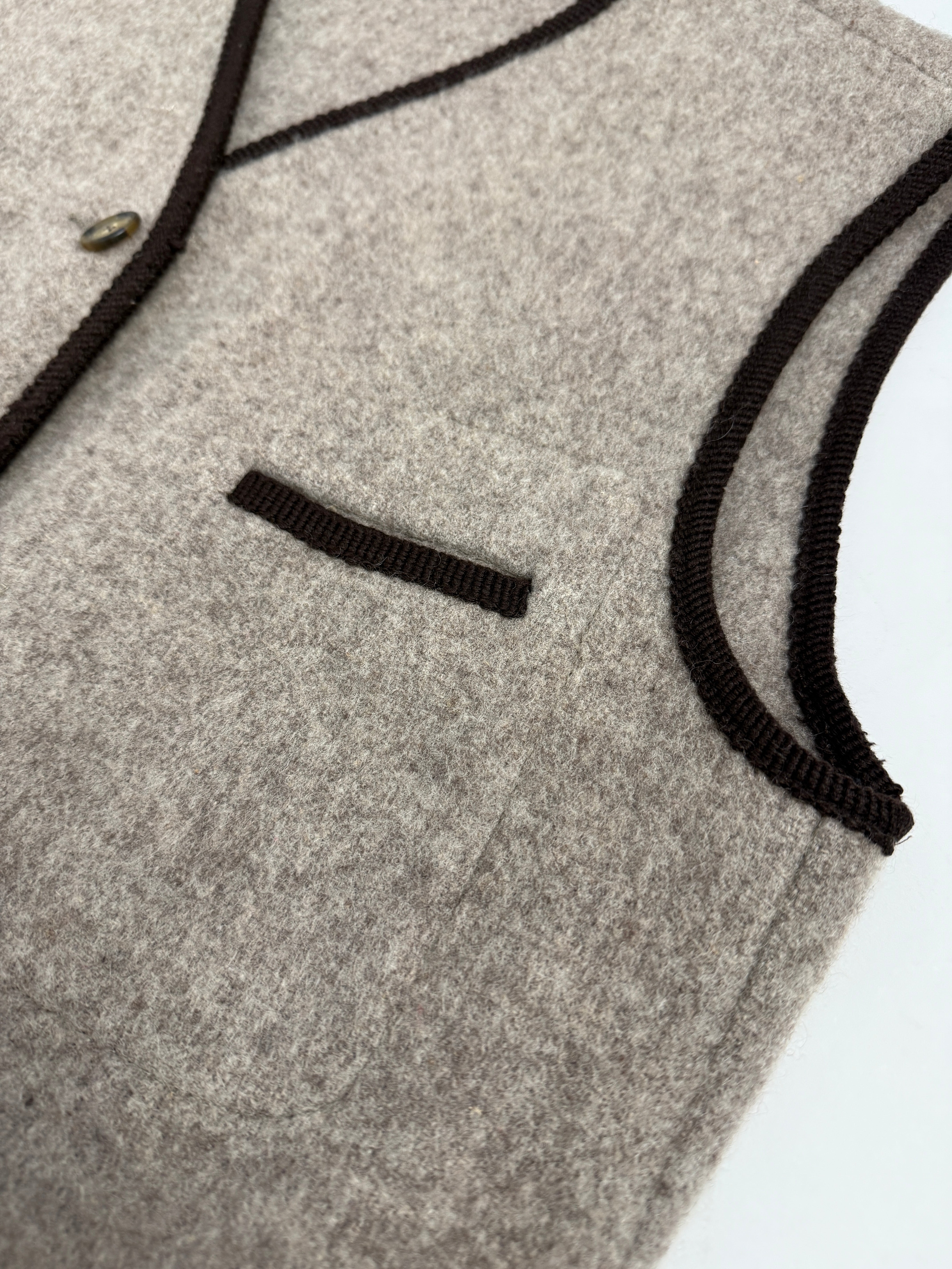 Gilet in pura lana vintage