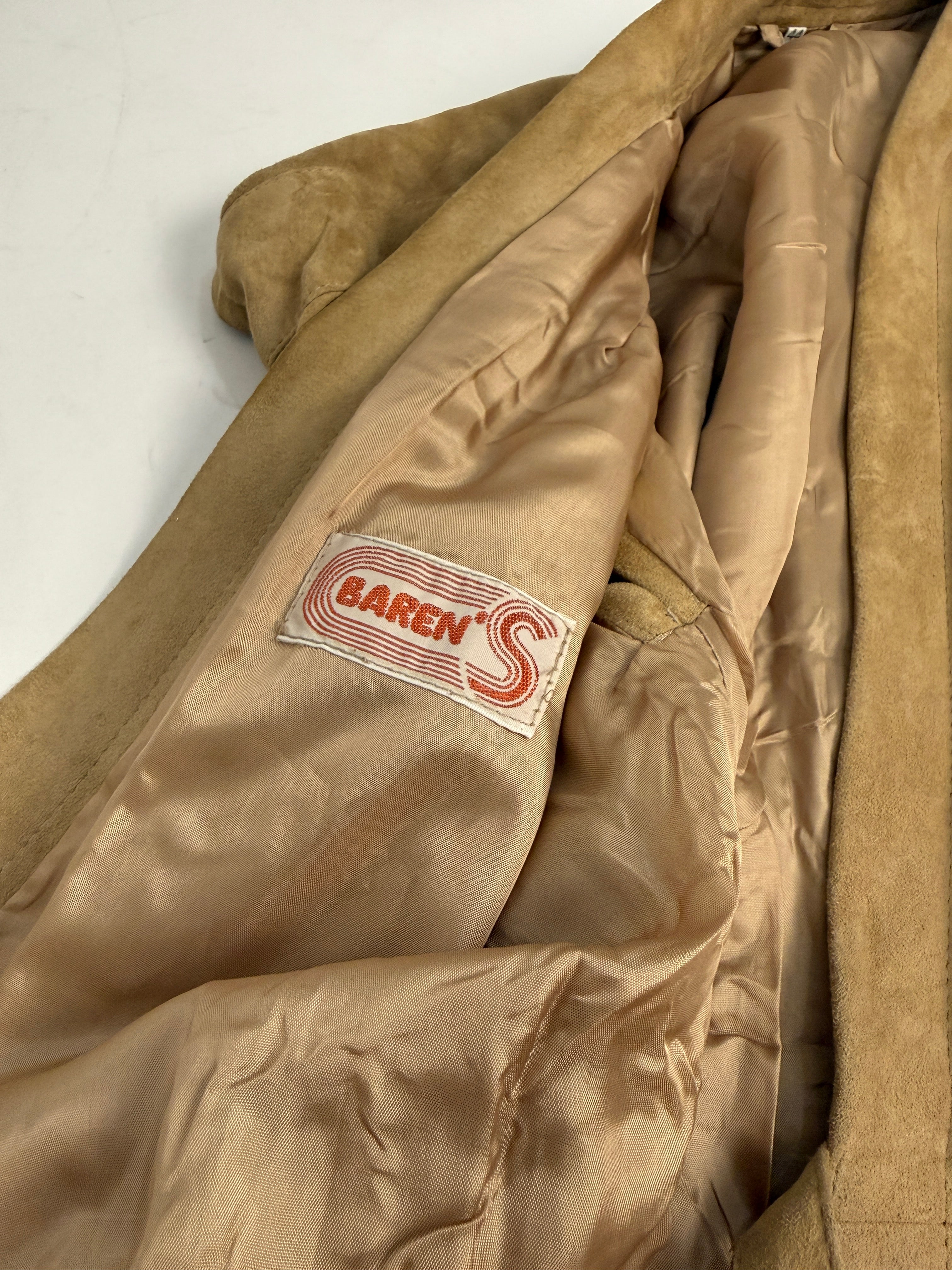 Abito vintage Baren's - dettaglio etichetta e fodera interna in raso dorato