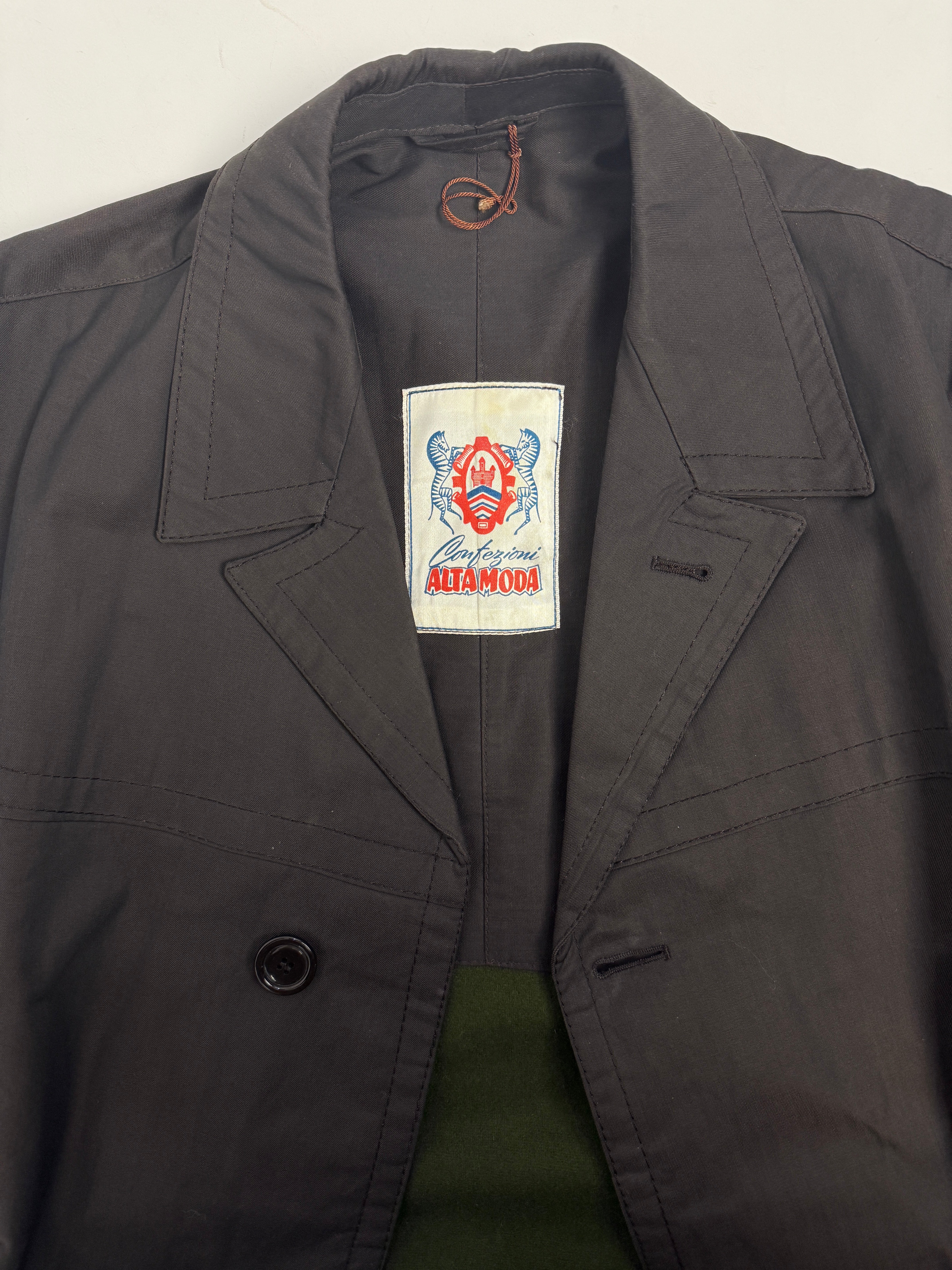 Trench anni '70 con fodera in lana