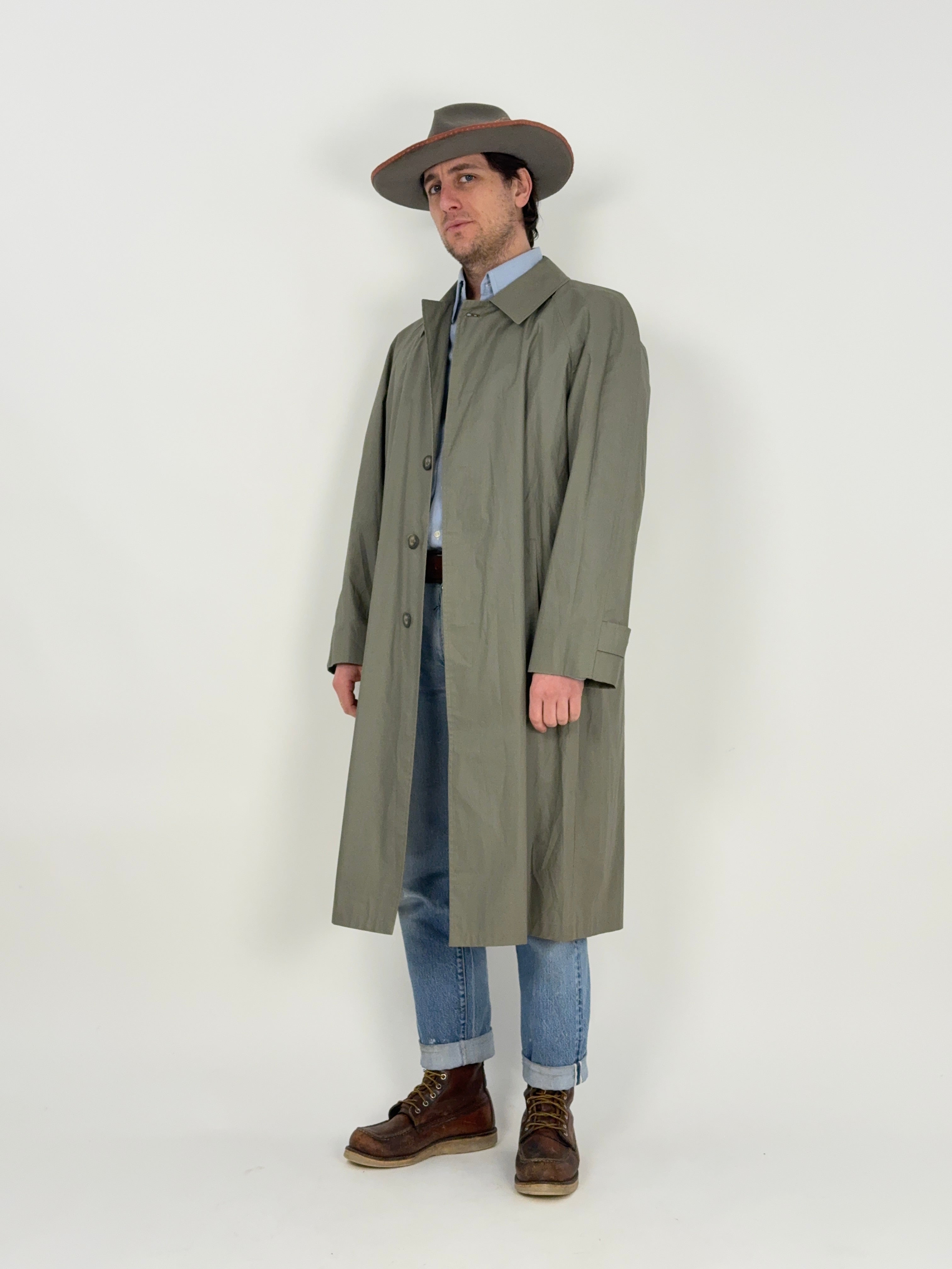 Trench vintage kaki