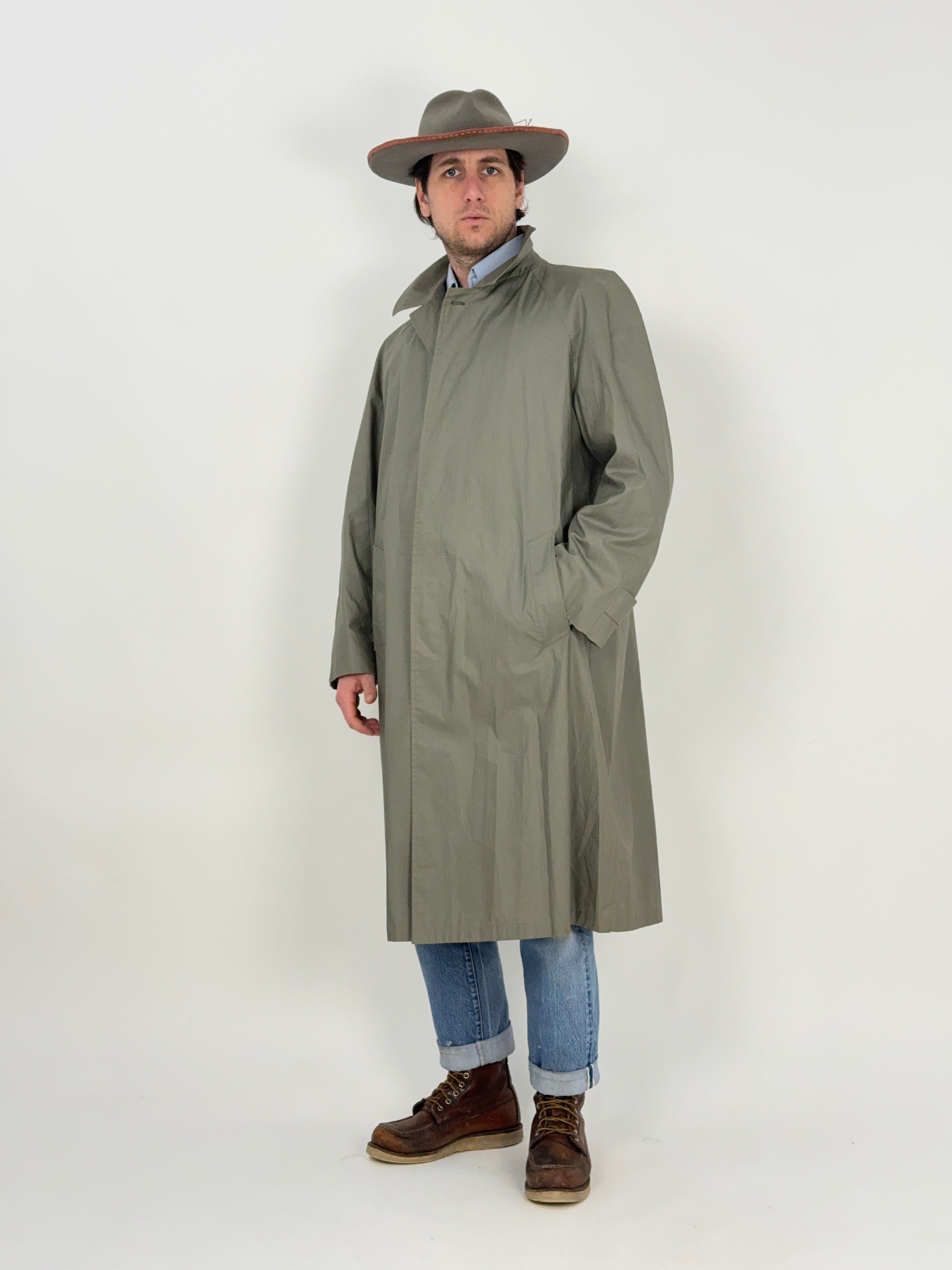 Trench vintage kaki