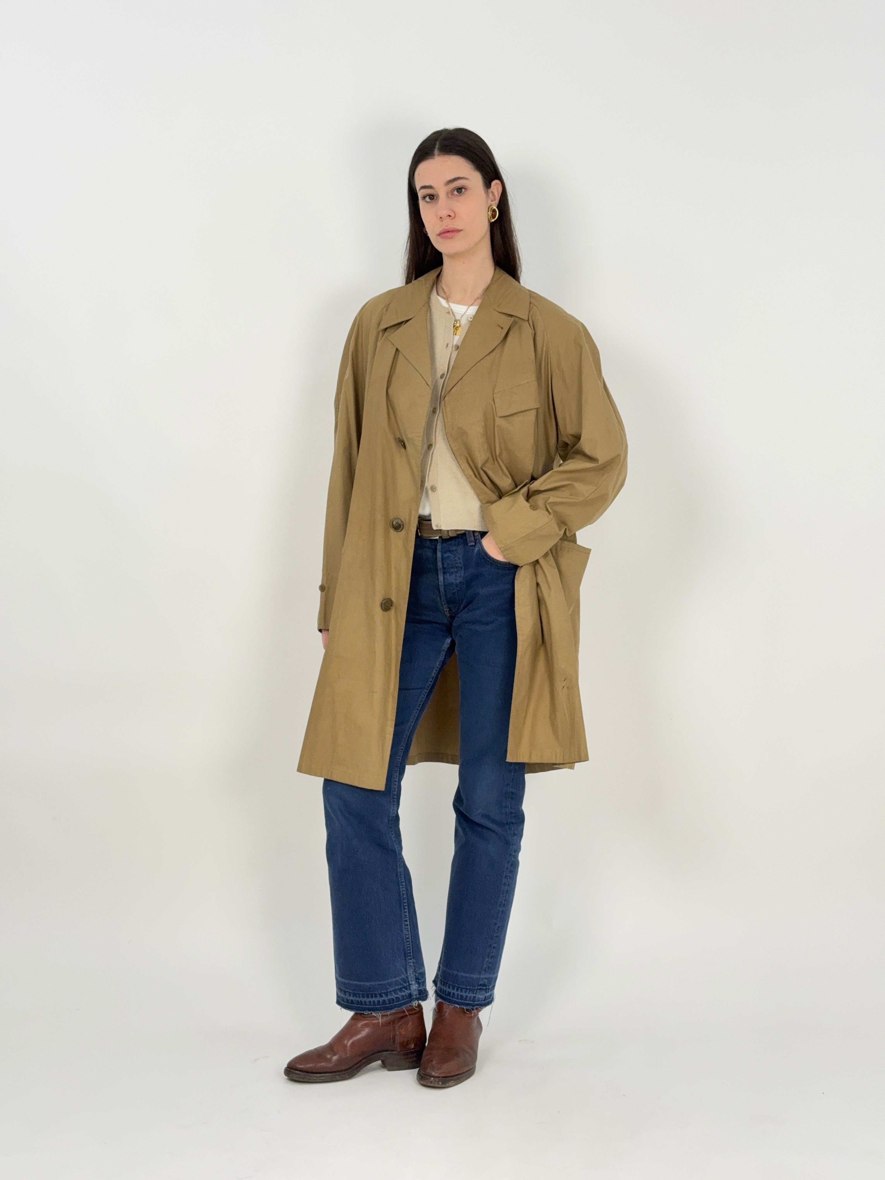80s trench coat for women - Fangovintage