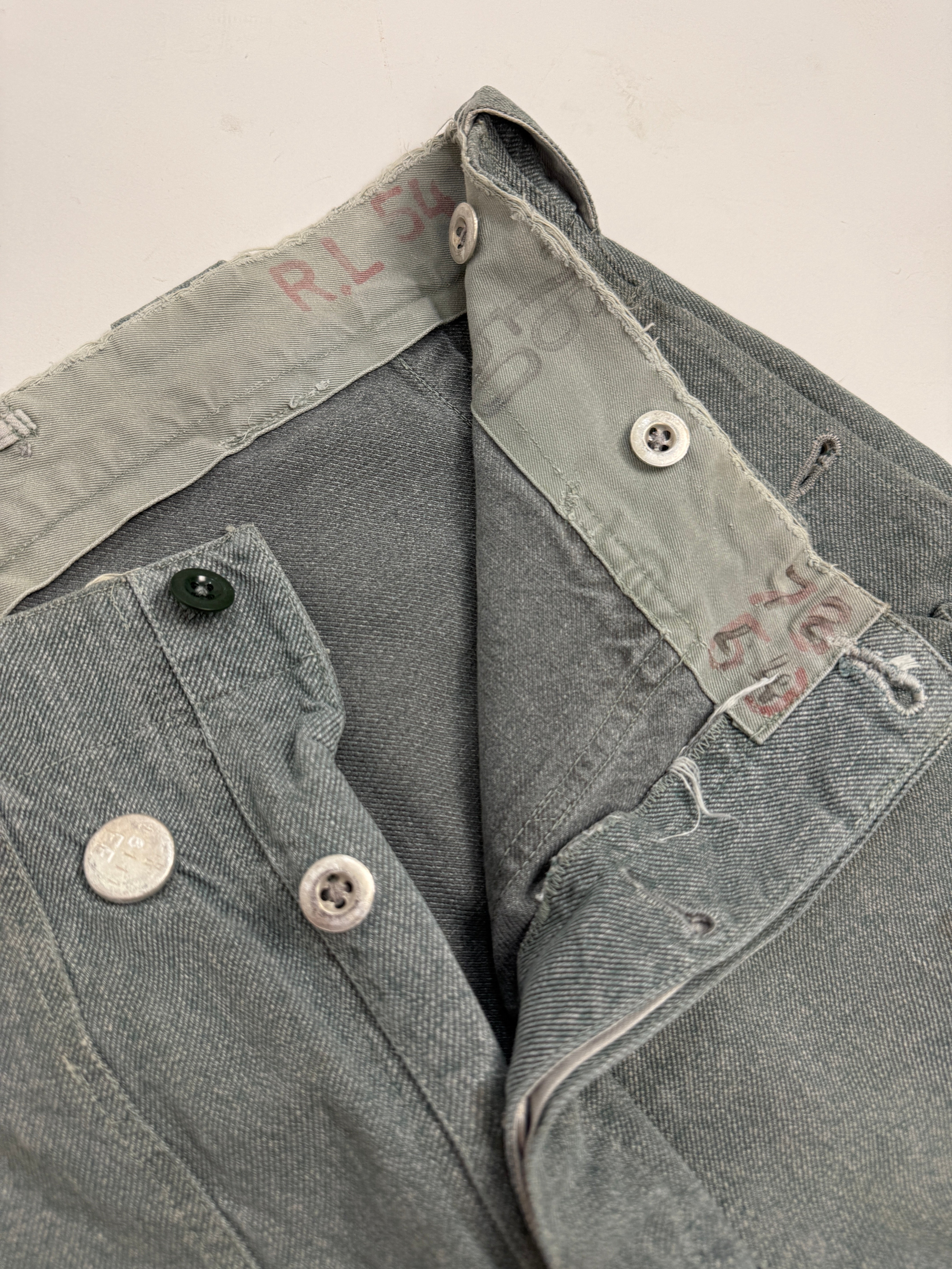 Pantaloni Militari da Lavoro Svizzeri Anni '60/'70