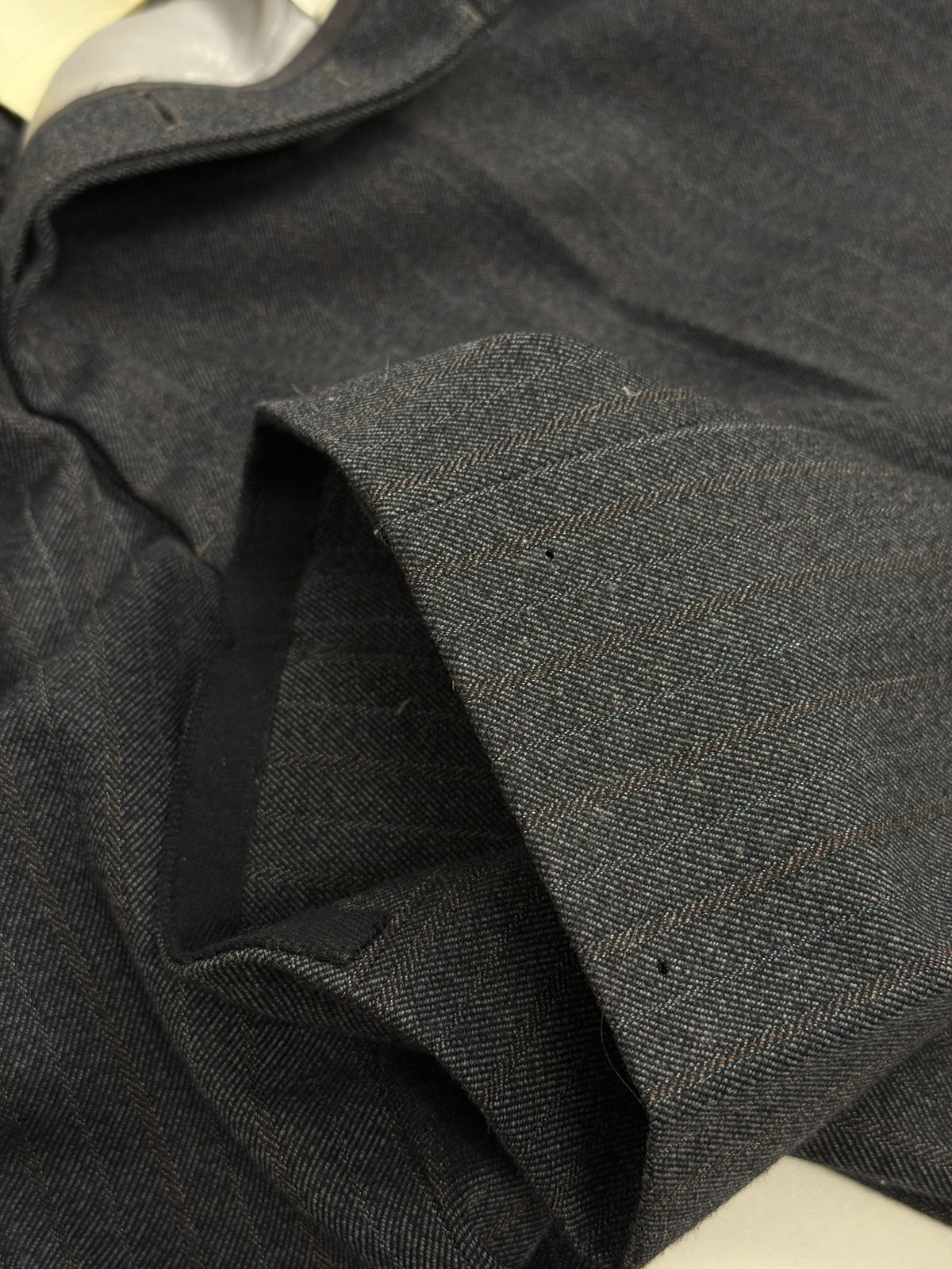 Abito Sartoriale Vintage Lebole 3 Pezzi Gessato Grigio - Taglia 48/50