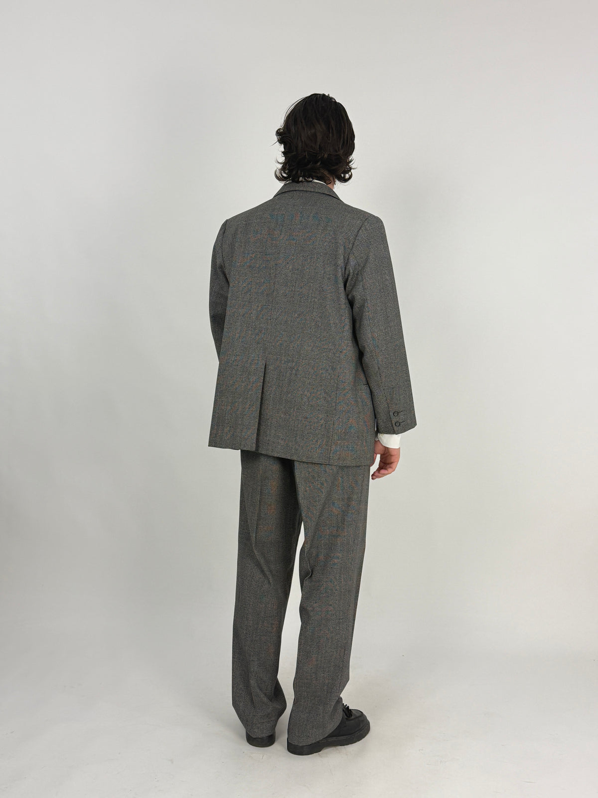 Abito Tre Pezzi Sartoriale Principe di Galles Anni '60 - Taglia 52/54