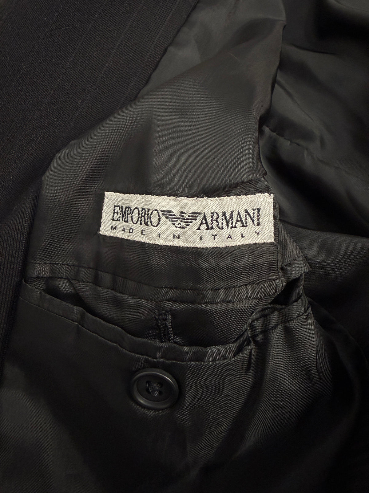 Abito vintage Emporio Armani - dettaglio etichetta Made in Italy originale