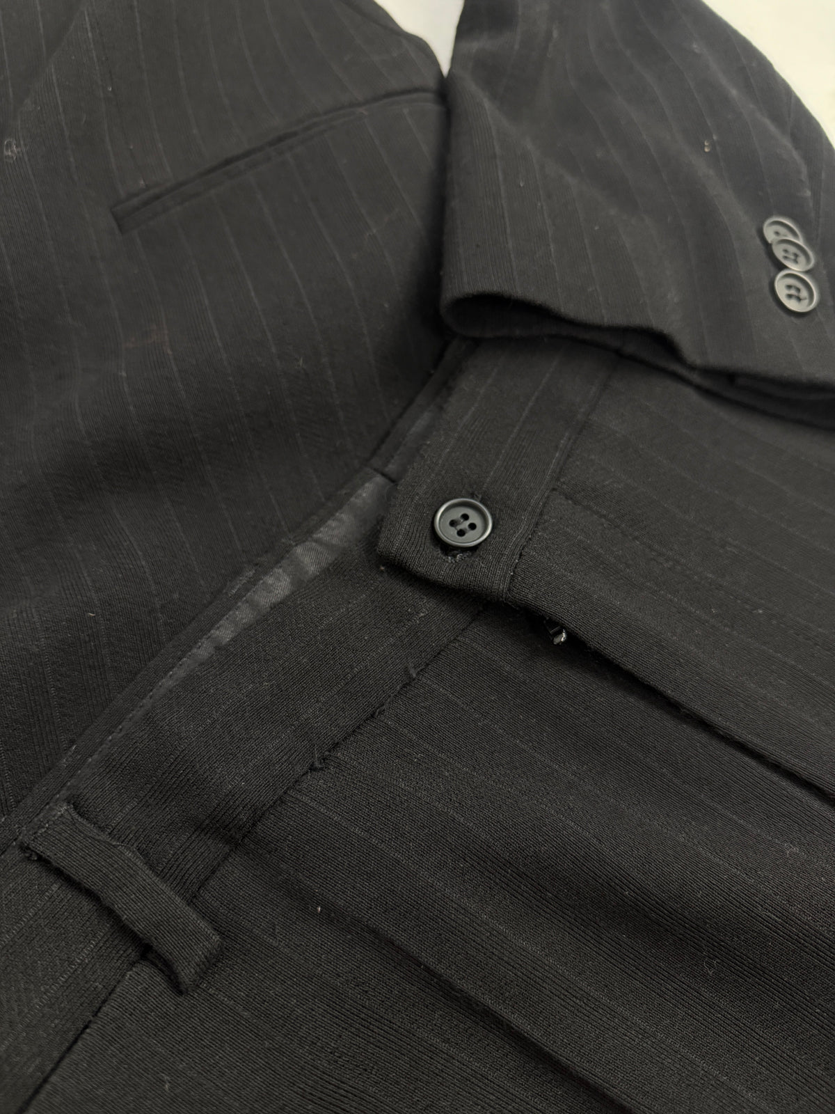 Abito Emporio Armani Vintage Gessato Nero - Taglia 48/50