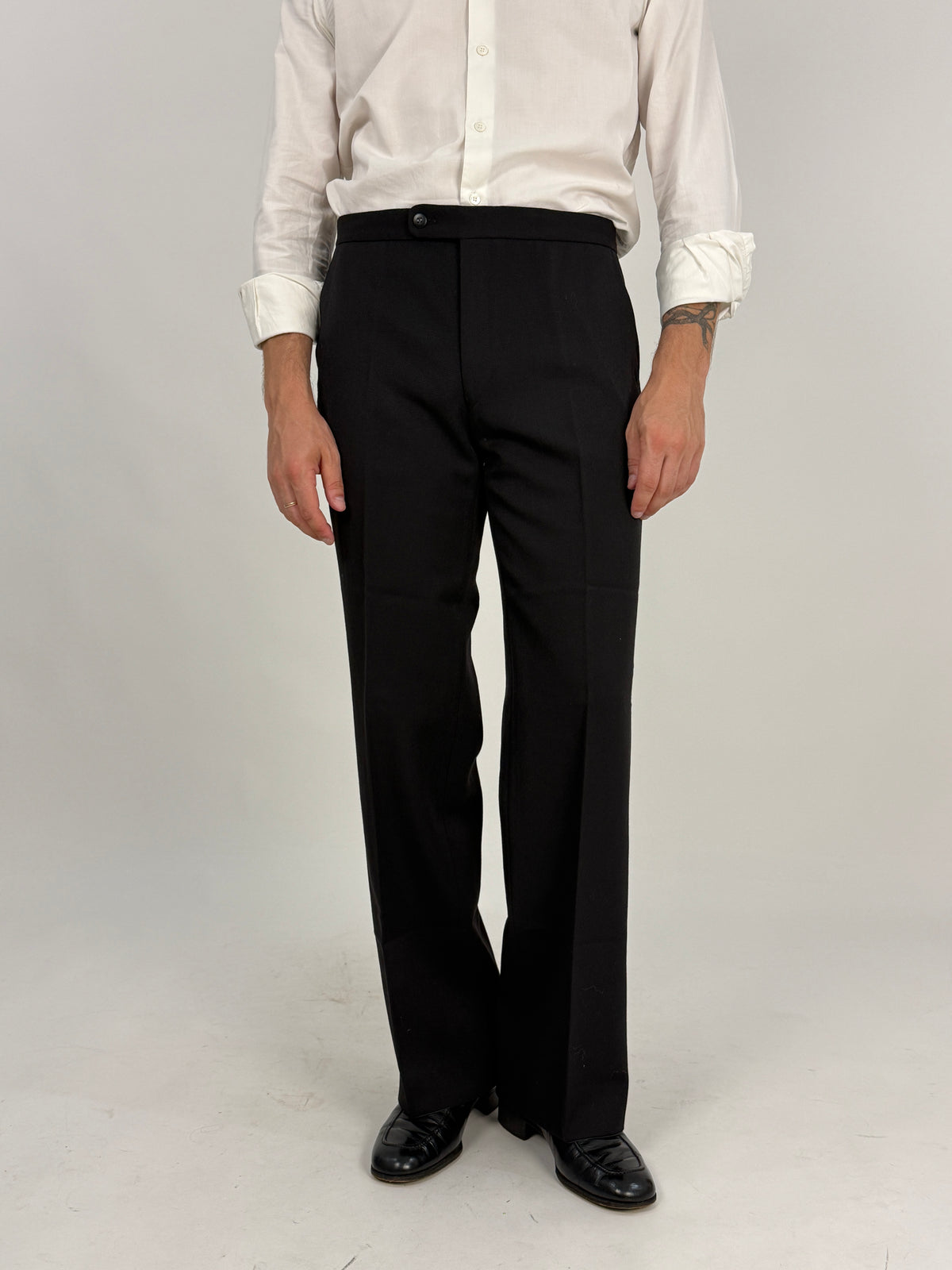 Smoking Vintage Tailor Hoff Pura Lana Vergine Woolmark - Taglia 50/52