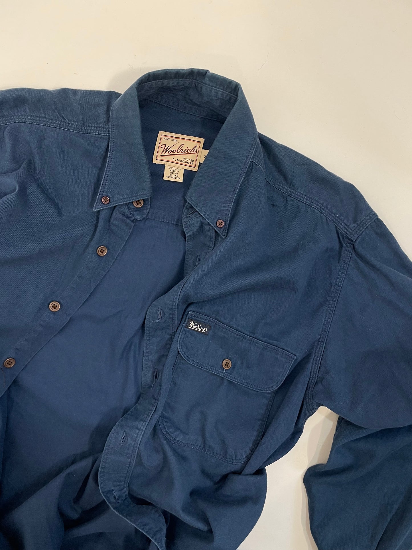 camicia-vintage-woolrich-colore-blu