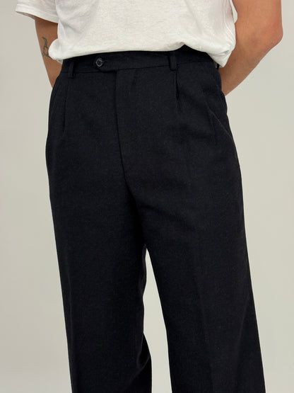 Pantaloni sartoriali in pura lana vergine