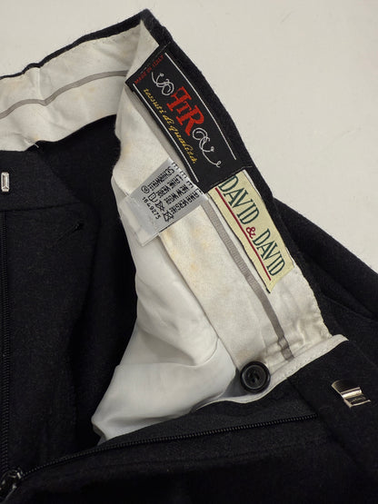 Pantaloni sartoriali in pura lana vergine