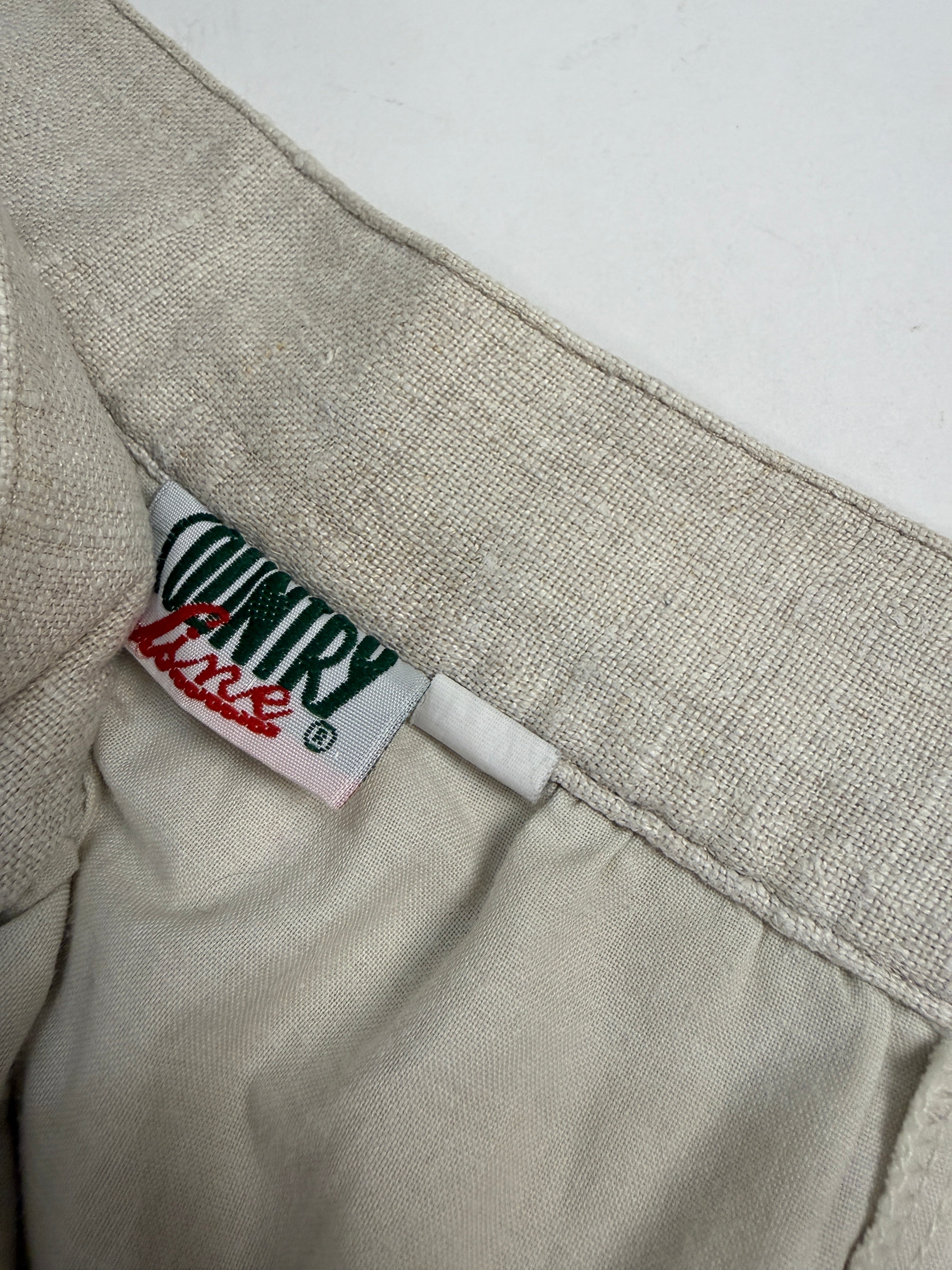 Gonna lunga tirolese vintage in lino