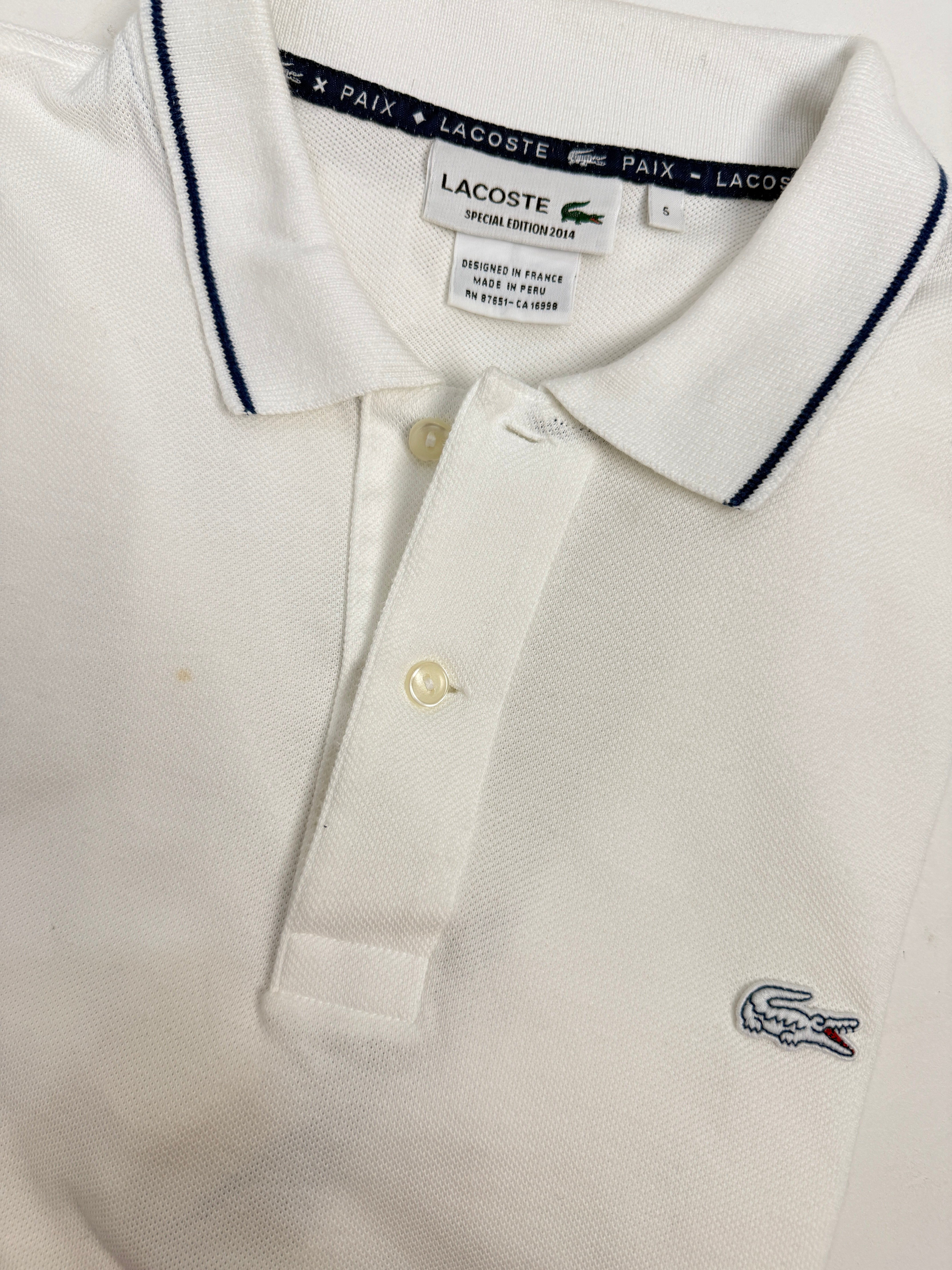 Polo Lacoste Special Edition 2014 - dettaglio etichetta e coccodrillo