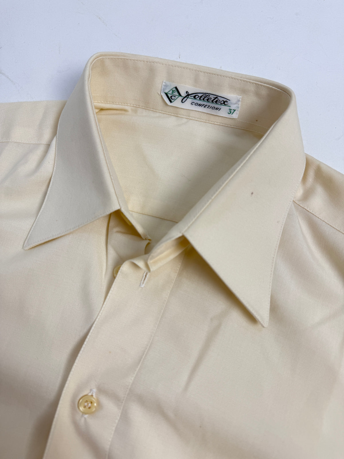 Camicia Anni '70 Voile Avorio - Taglia M