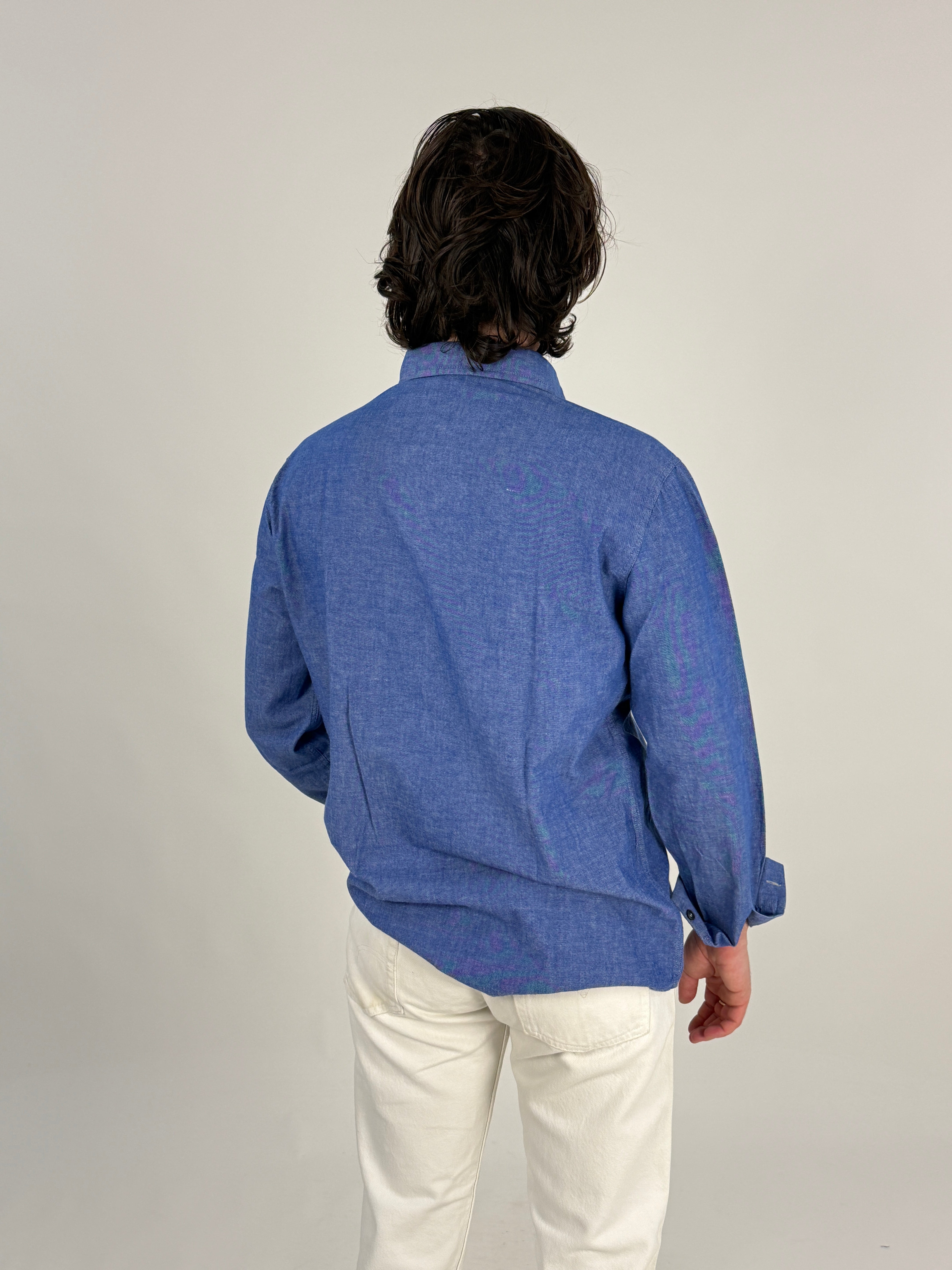 Camicia da Lavoro Vintage ENEL Chambray - vista posteriore