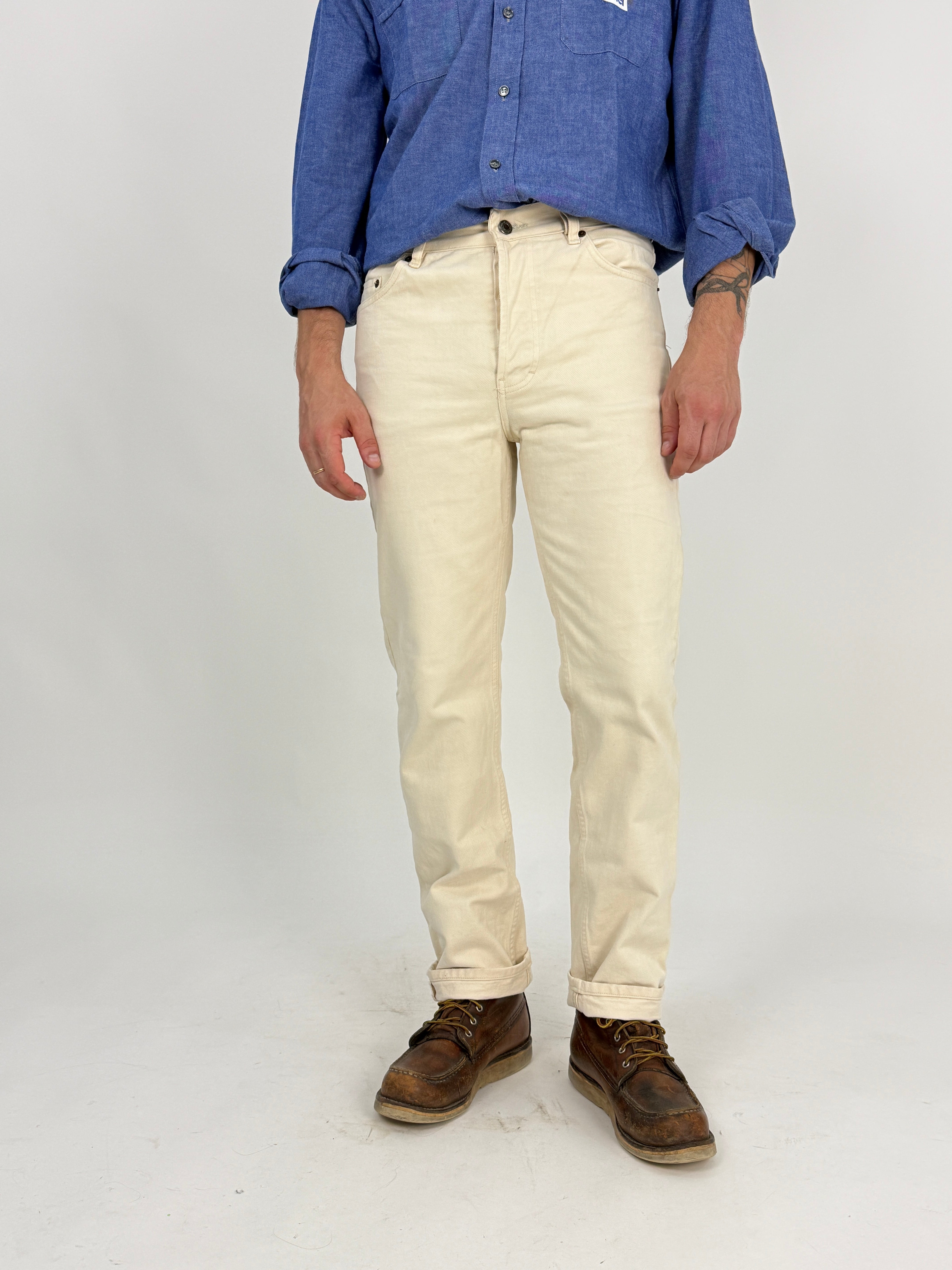 Levi's 501 Ecru Made in USA - vista frontale
