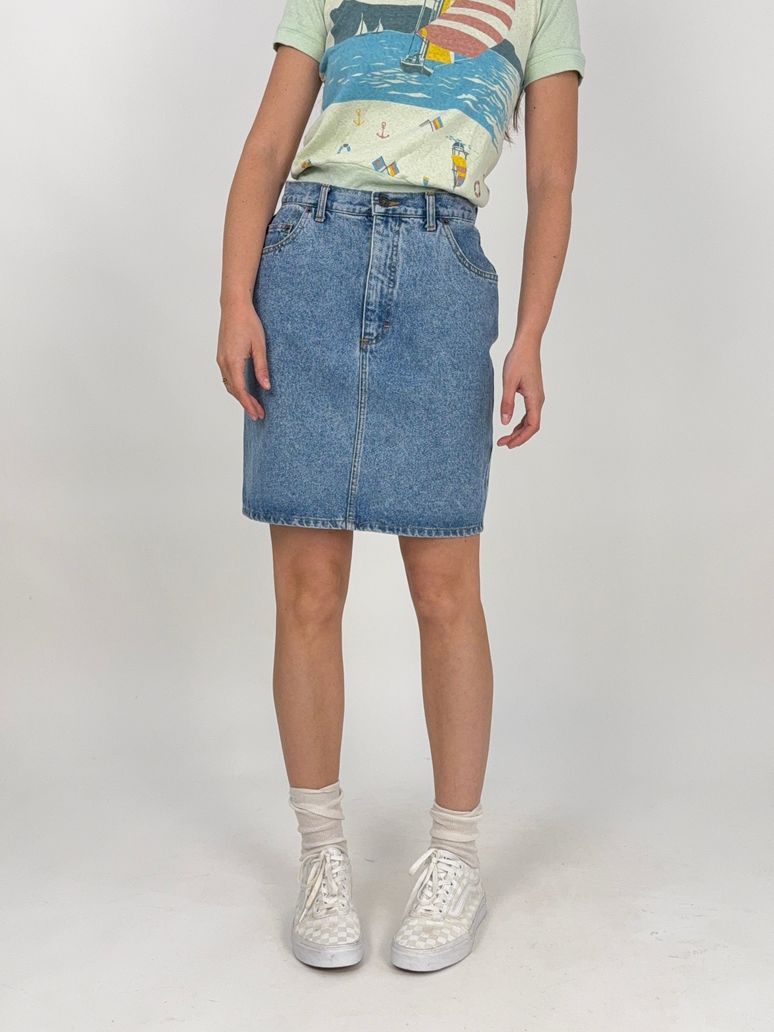 gonna corta denim vintage usa rider